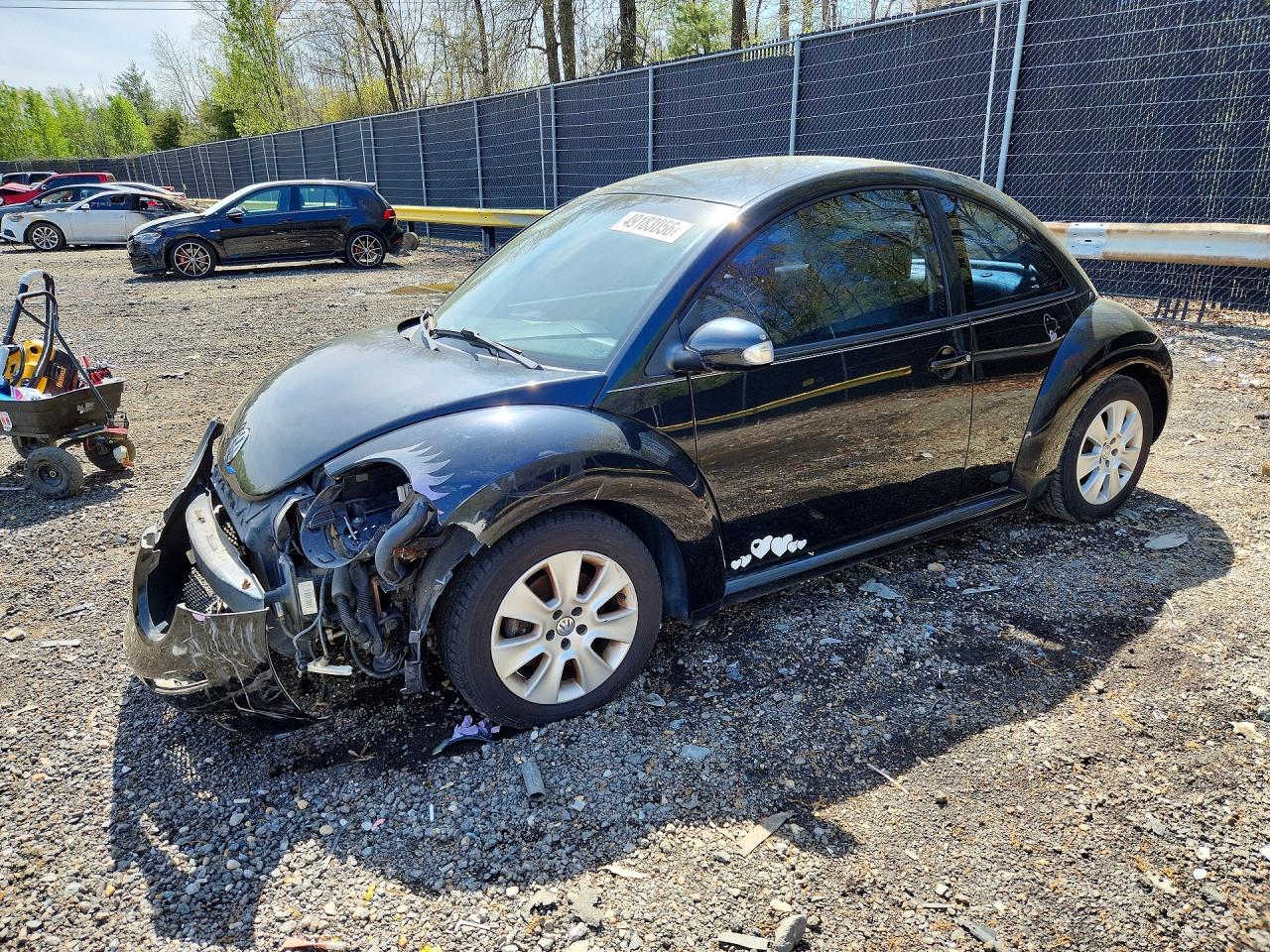 2008 Volkswagen New Beetle S Black vin: 3VWPW31C18M507826