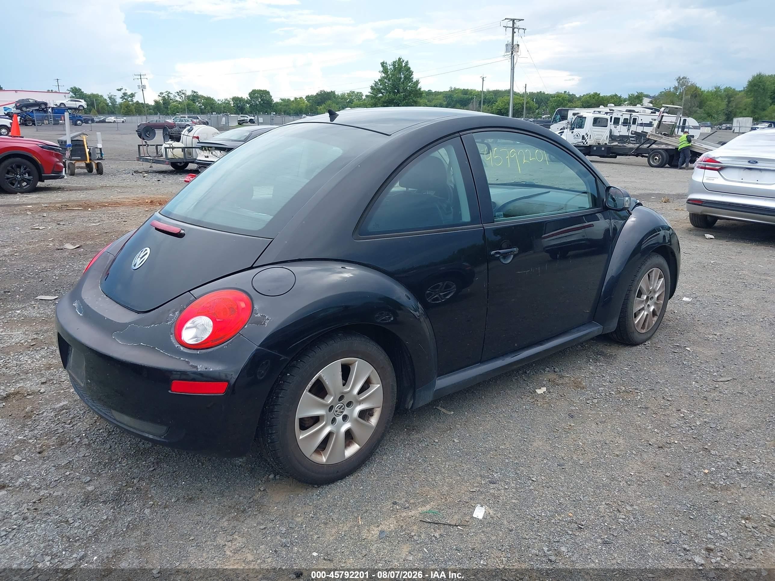 2008 Volkswagen New Beetle S Black vin: 3VWPW31C28M518852