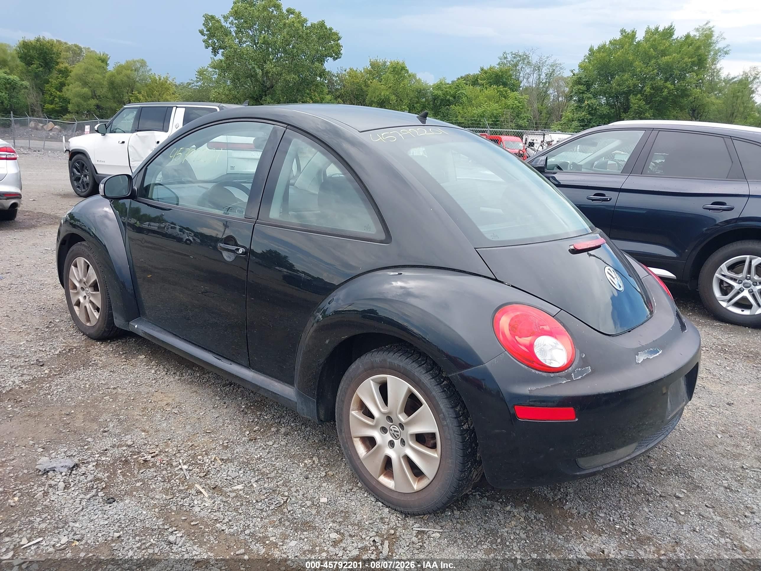 2008 Volkswagen New Beetle S Black vin: 3VWPW31C28M518852