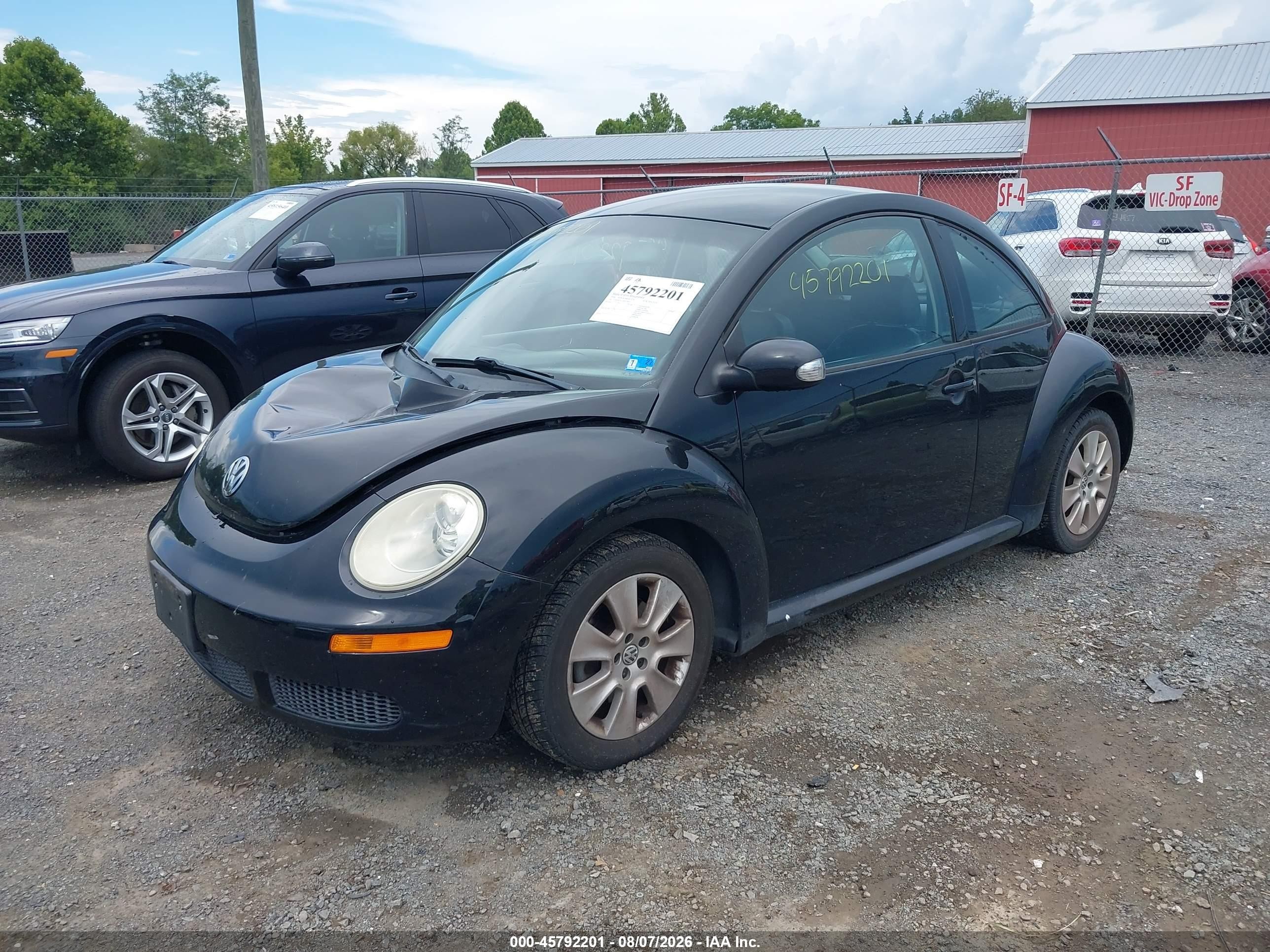 2008 Volkswagen New Beetle S Black vin: 3VWPW31C28M518852