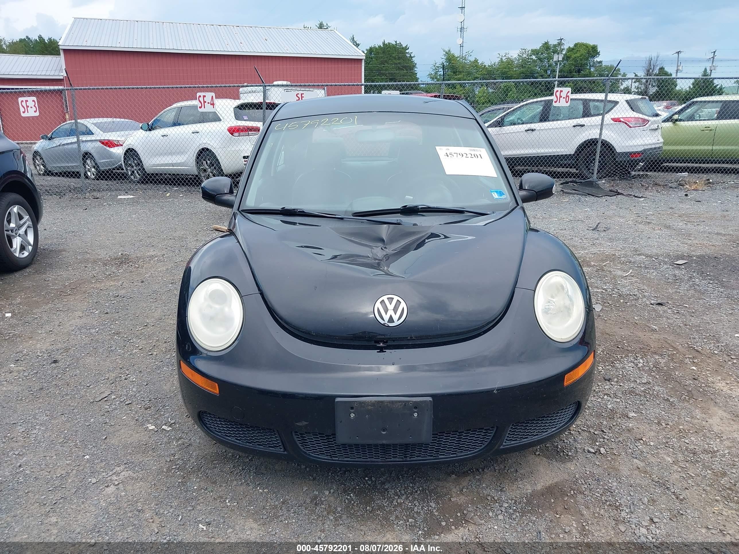 2008 Volkswagen New Beetle S Black vin: 3VWPW31C28M518852