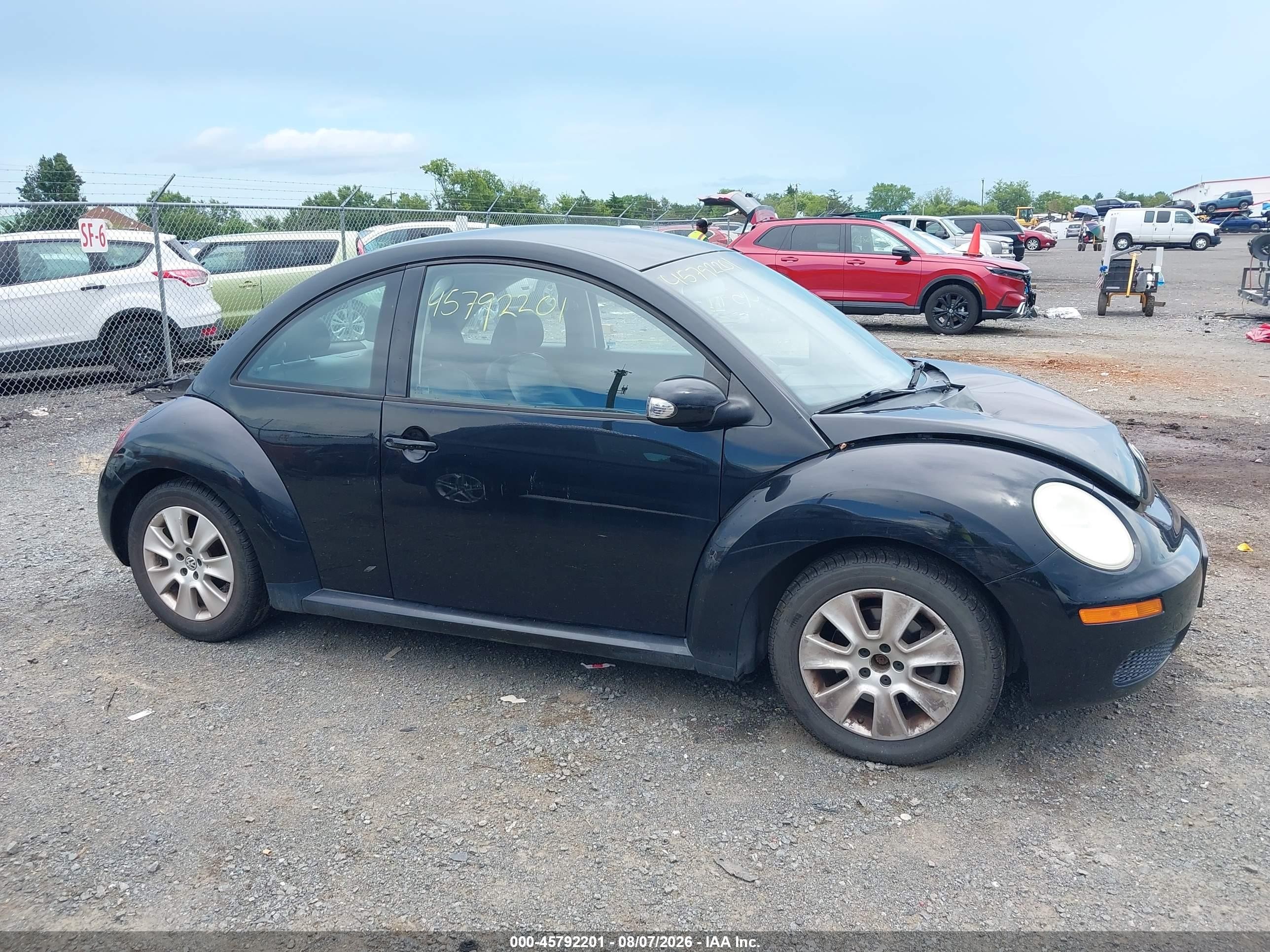 2008 Volkswagen New Beetle S Black vin: 3VWPW31C28M518852