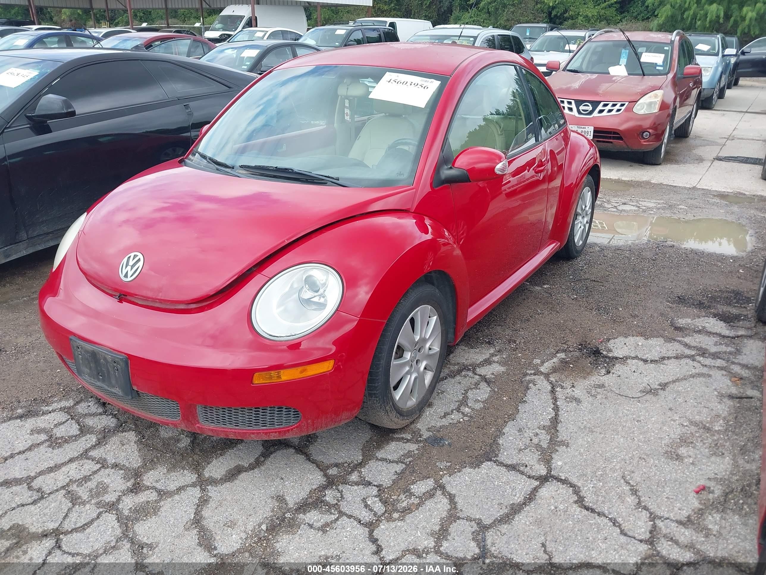 2009 Volkswagen New Beetle 2.5l Красный vin: 3VWPW31C39M515041