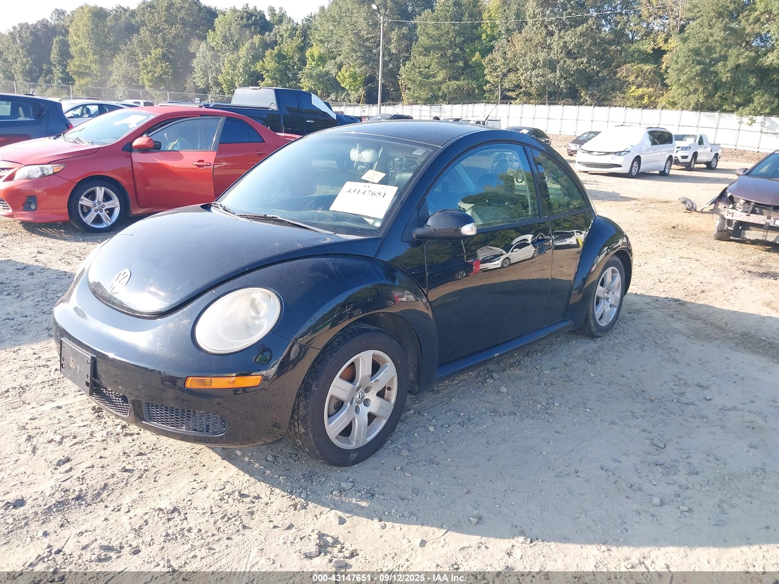 2007 Volkswagen New Beetle 2.5 Black vin: 3VWPW31C47M512937