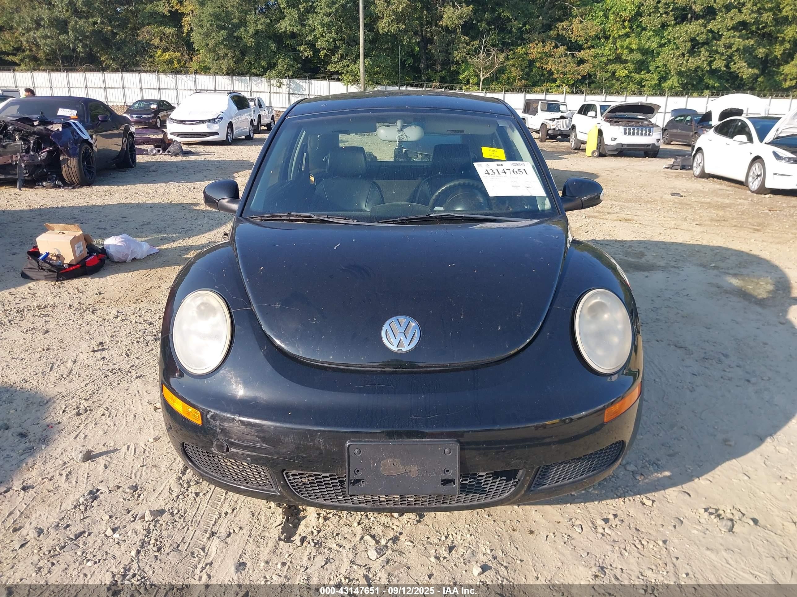 2007 Volkswagen New Beetle 2.5 Black vin: 3VWPW31C47M512937