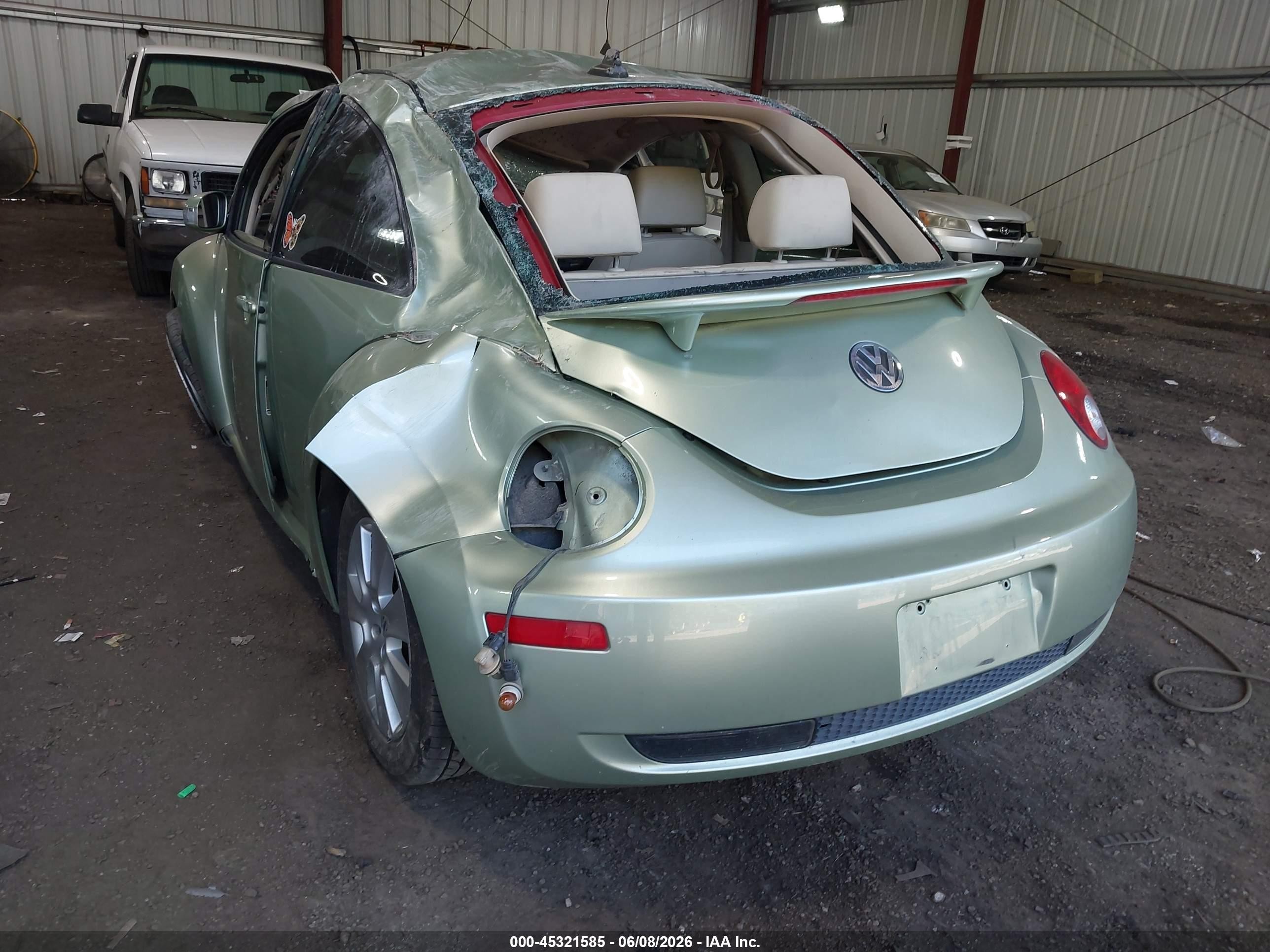 2009 Volkswagen New Beetle 2.5l Green vin: 3VWPW31C49M503853