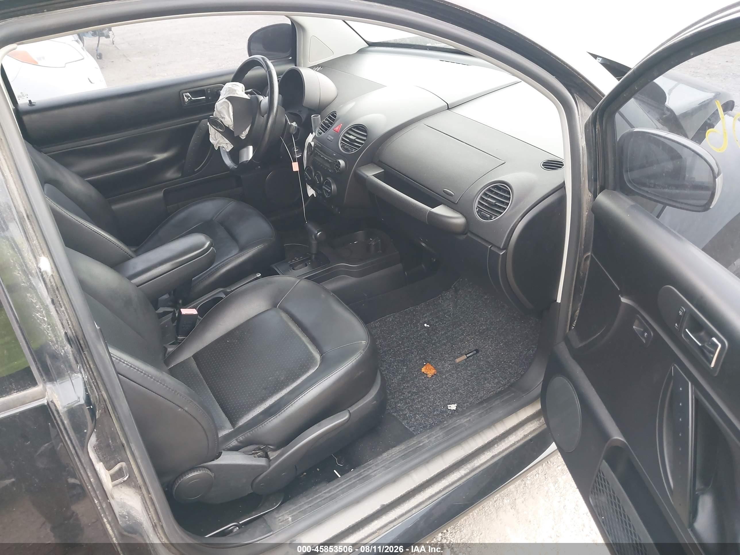 2009 Volkswagen New Beetle 2.5l Черный vin: 3VWPW31C49M506476