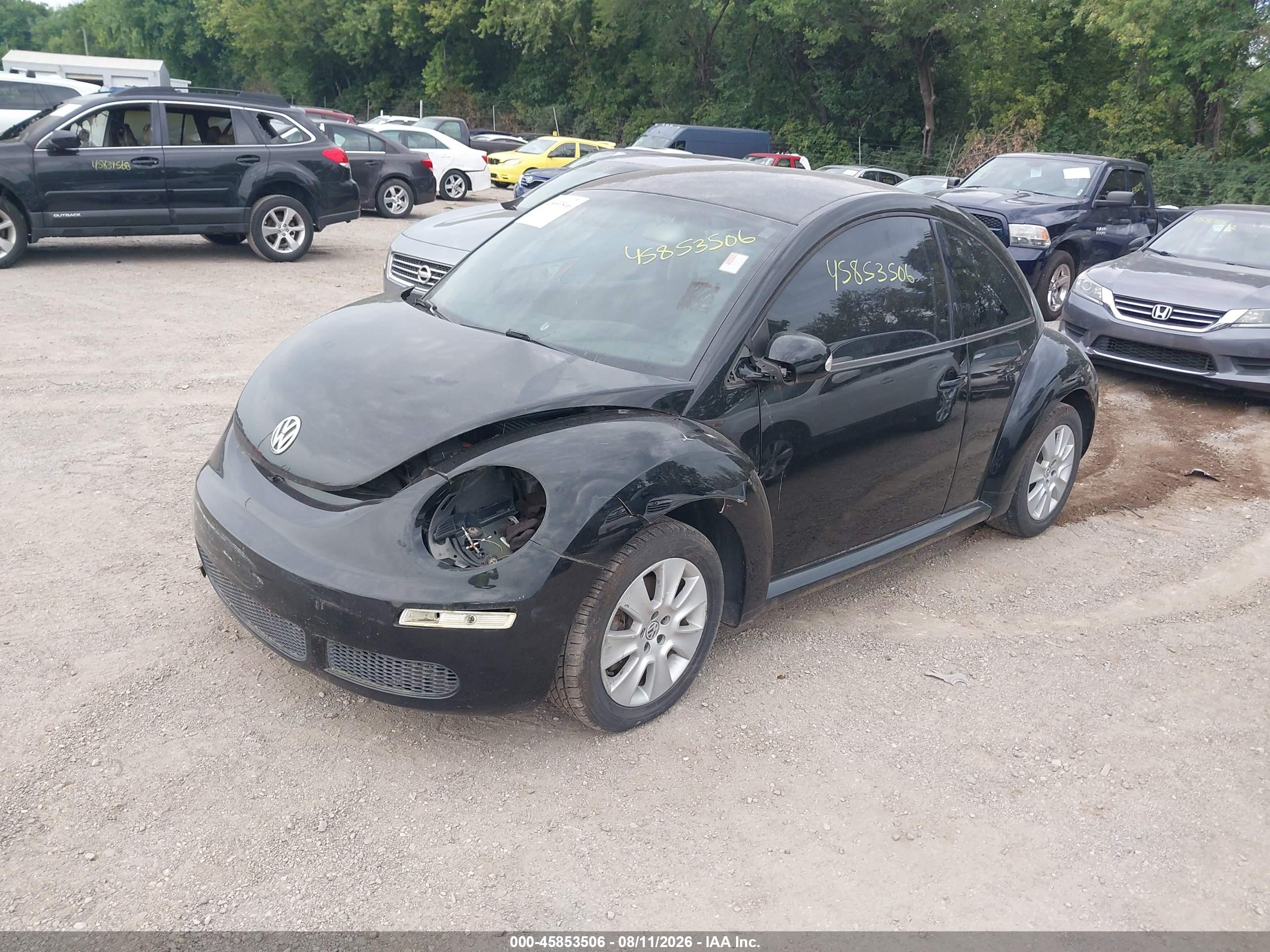 2009 Volkswagen New Beetle 2.5l Черный vin: 3VWPW31C49M506476