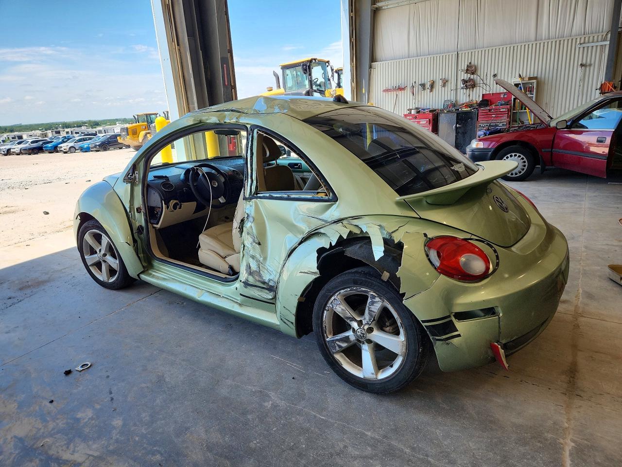 2007 Volkswagen New Beetle Green vin: 3VWPW31C57M521310