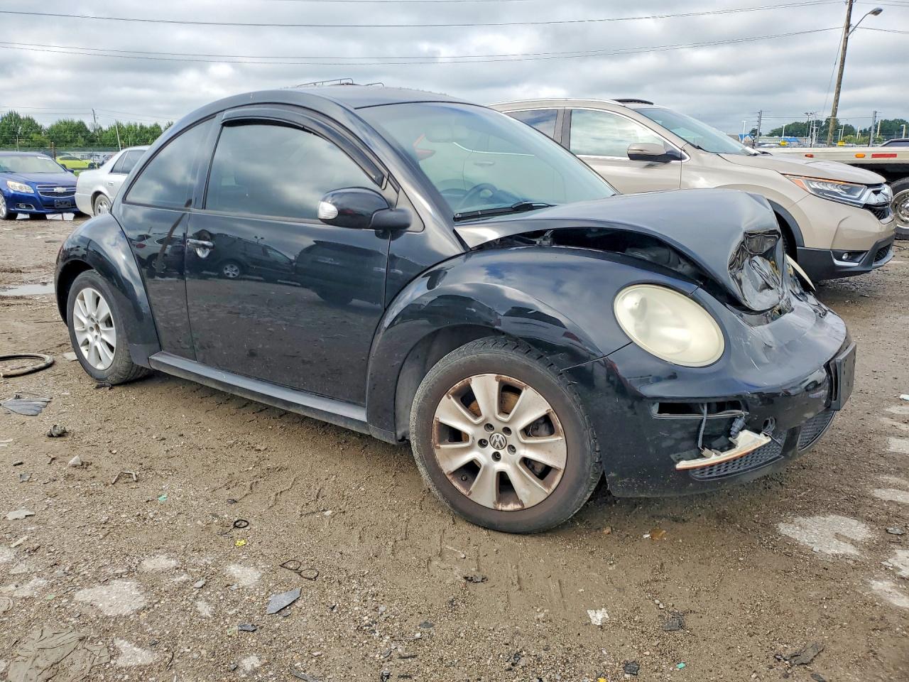 2009 Volkswagen New Beetle S Black vin: 3VWPW31C59M518734