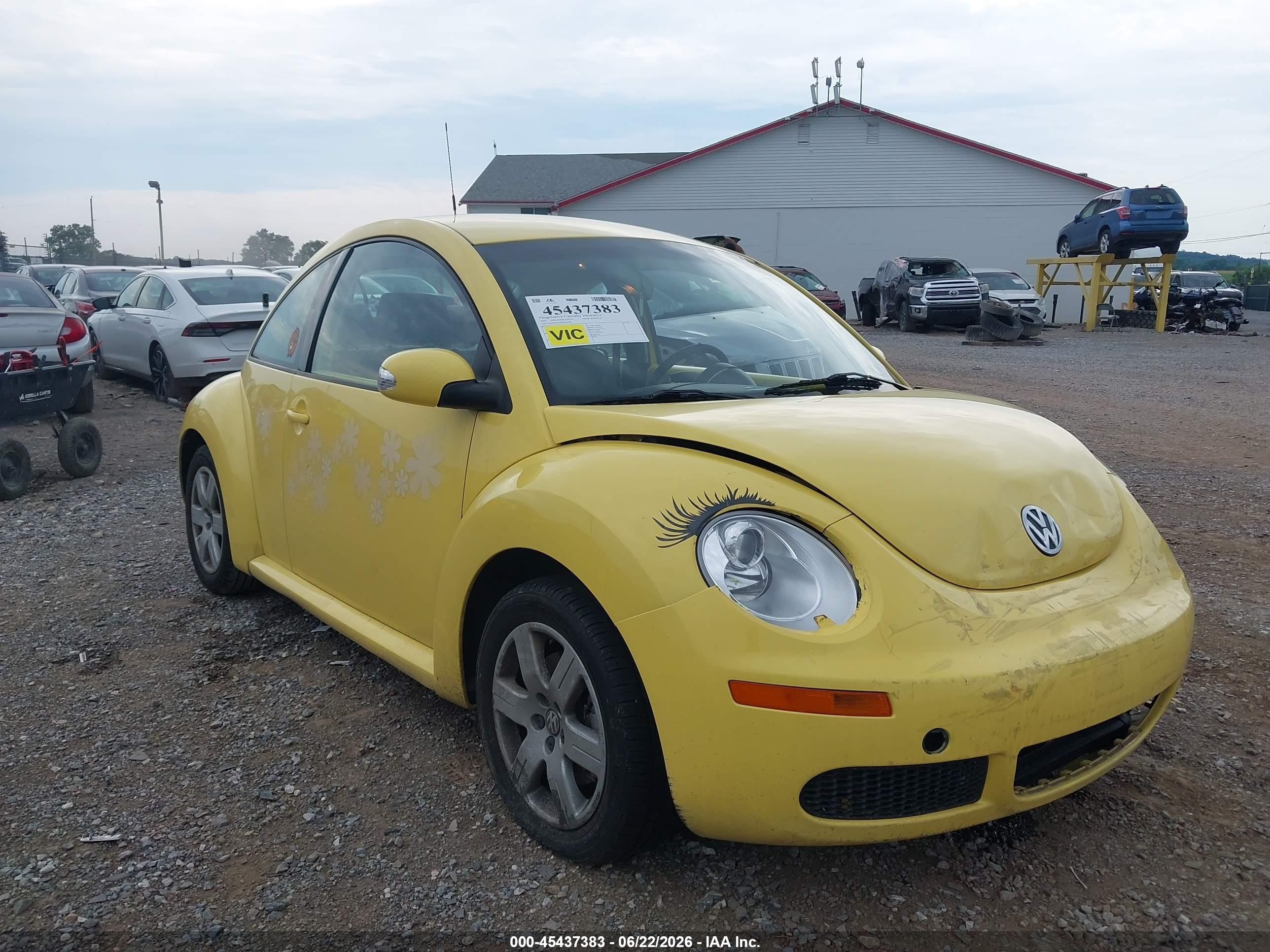 2007 Volkswagen New Beetle 2.5 Yellow vin: 3VWPW31C97M513789
