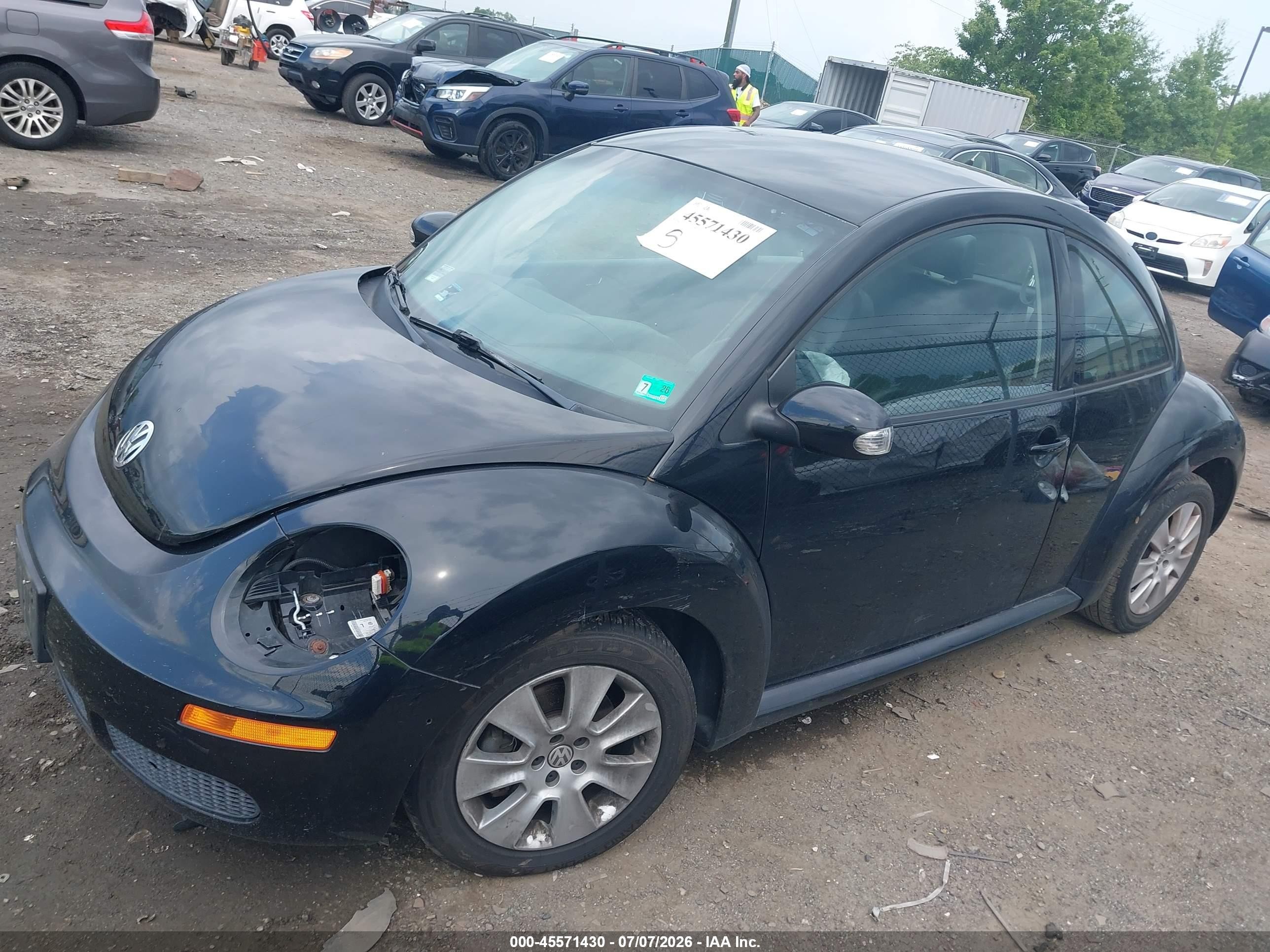 2009 Volkswagen New Beetle 2.5l Черный vin: 3VWPW31C99M506912