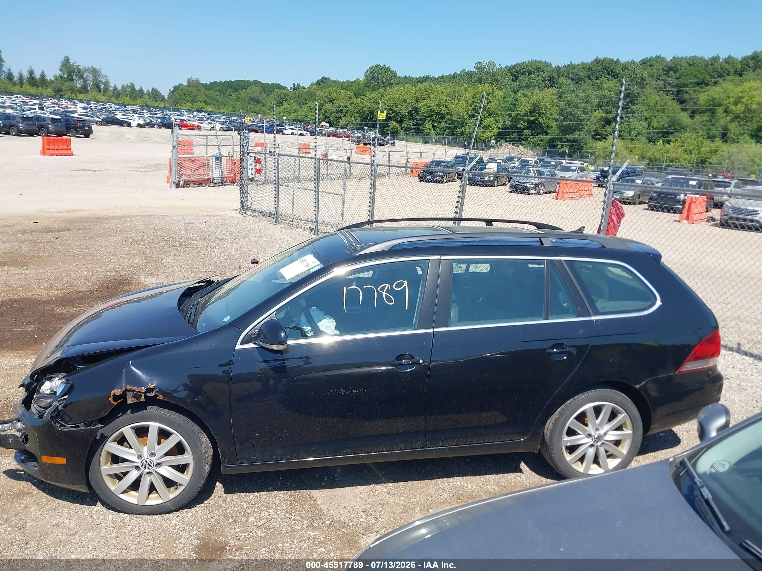 2011 Volkswagen Jetta Sportwagen 2.5l Se Black vin: 3VWPX7AJ9BM635063