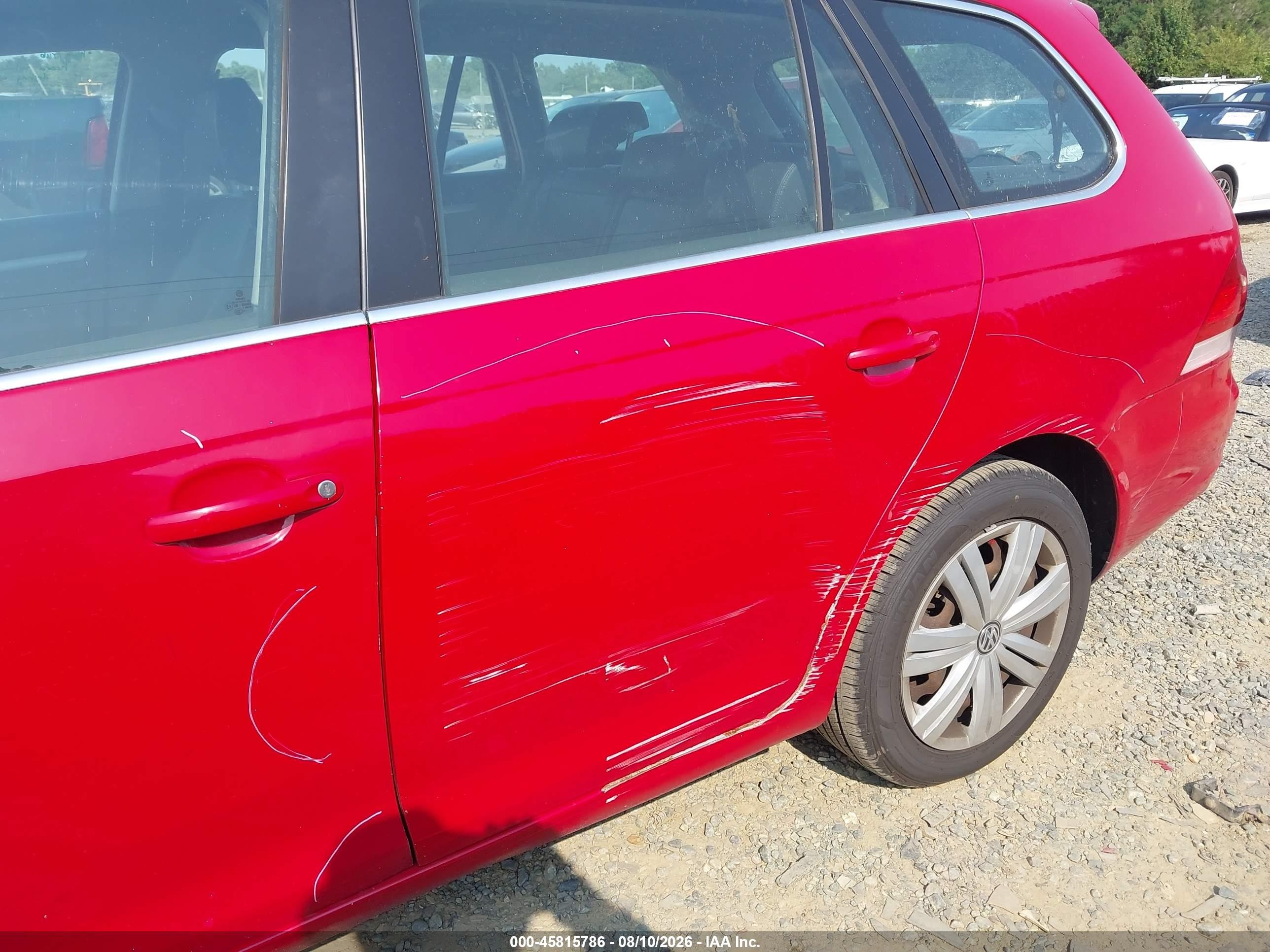 2009 Volkswagen Jetta 2.5l Se Red vin: 3VWPZ71KX9M309110