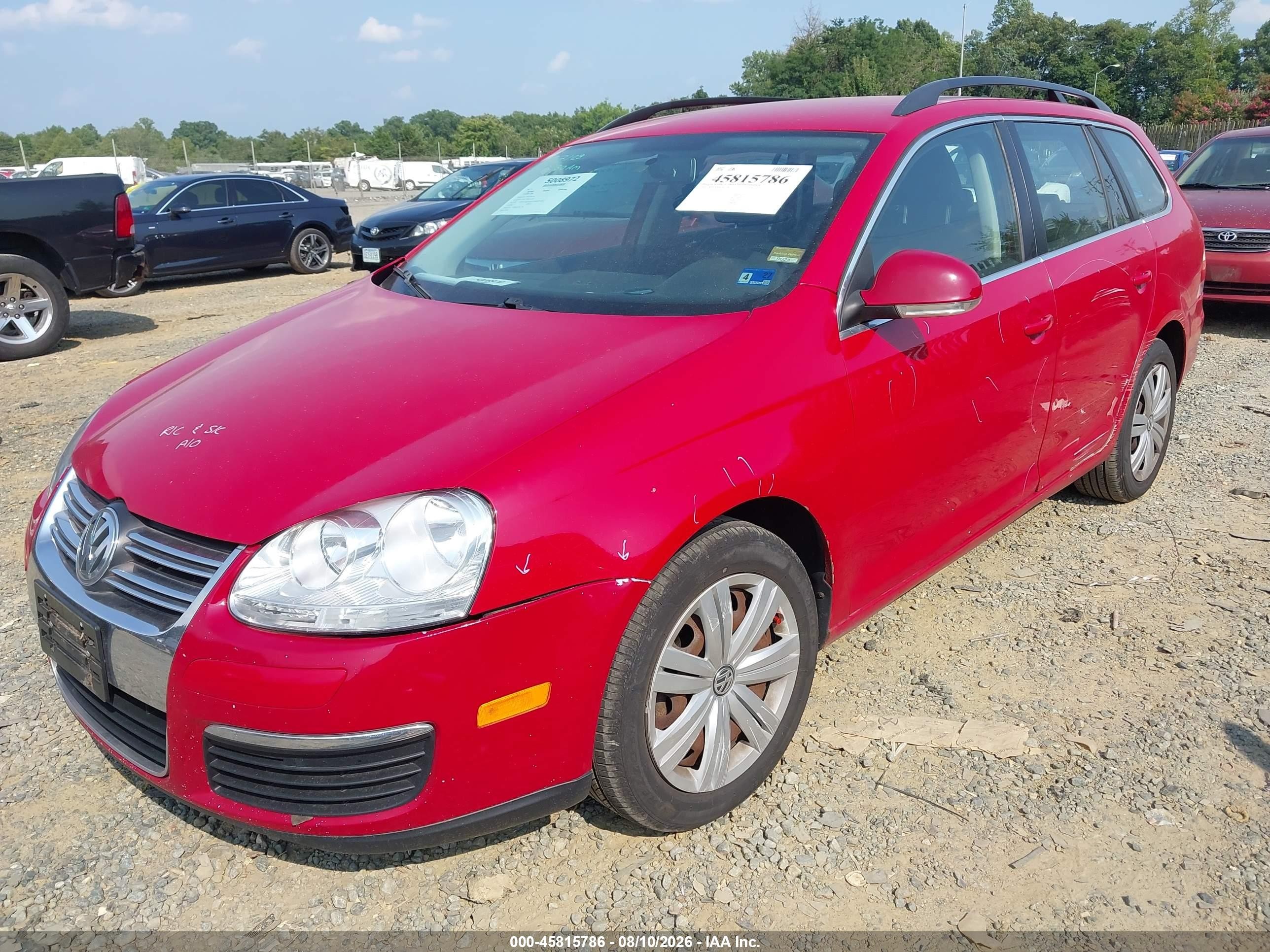 2009 Volkswagen Jetta 2.5l Se Red vin: 3VWPZ71KX9M309110