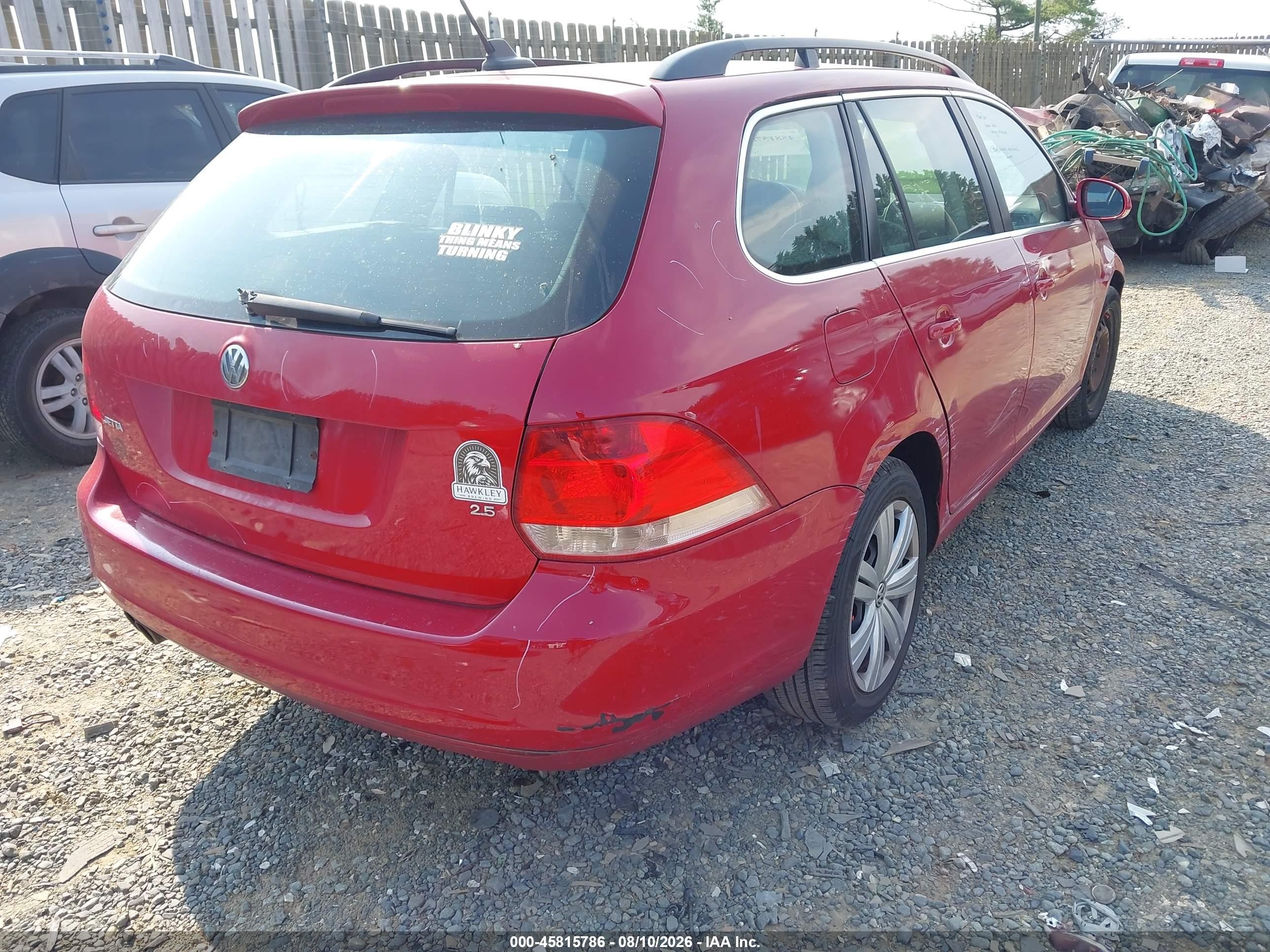 2009 Volkswagen Jetta 2.5l Se Red vin: 3VWPZ71KX9M309110