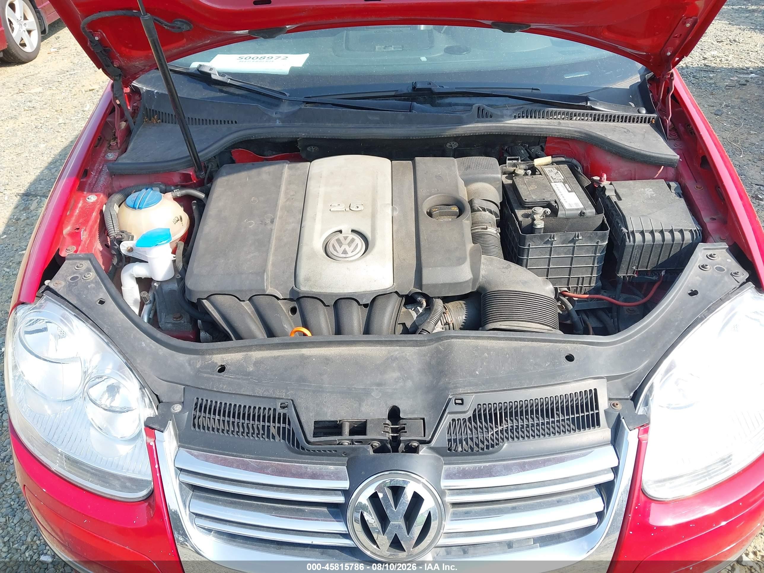 2009 Volkswagen Jetta 2.5l Se Red vin: 3VWPZ71KX9M309110