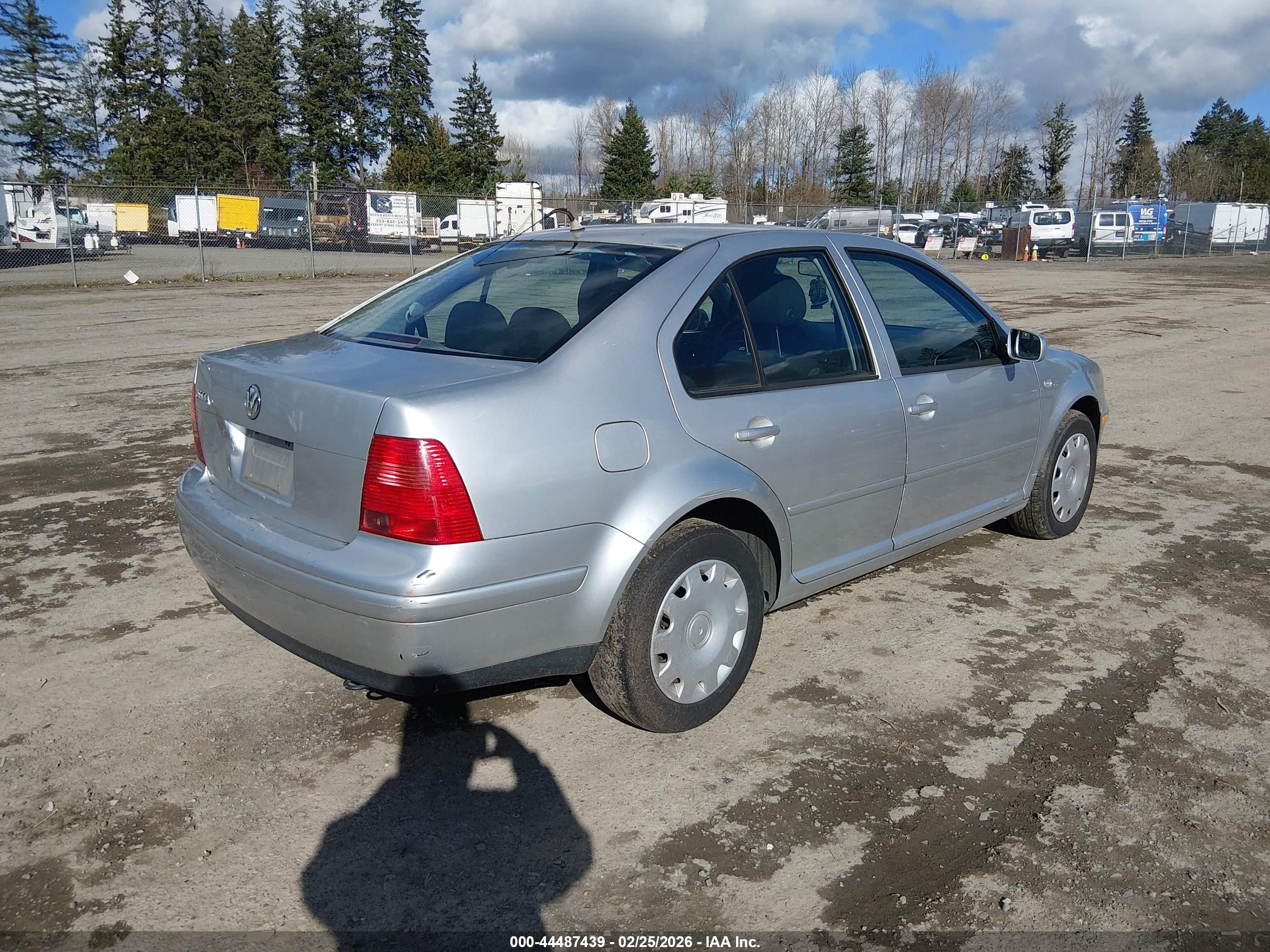 1999 Volkswagen Jetta Gl Gray vin: 3VWRA29M3XM113239