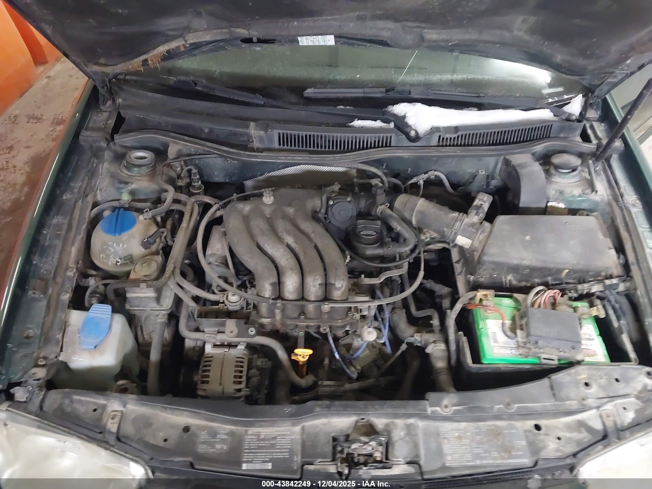 1999 Volkswagen Jetta Gl Green vin: 3VWRA29M6XM073433