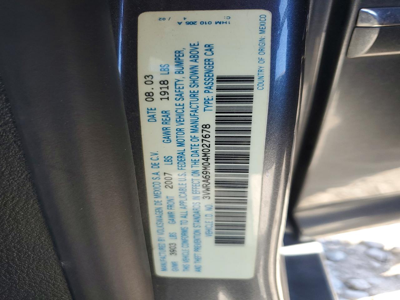 2004 Volkswagen Jetta Gl Charcoal vin: 3VWRA69M04M027678