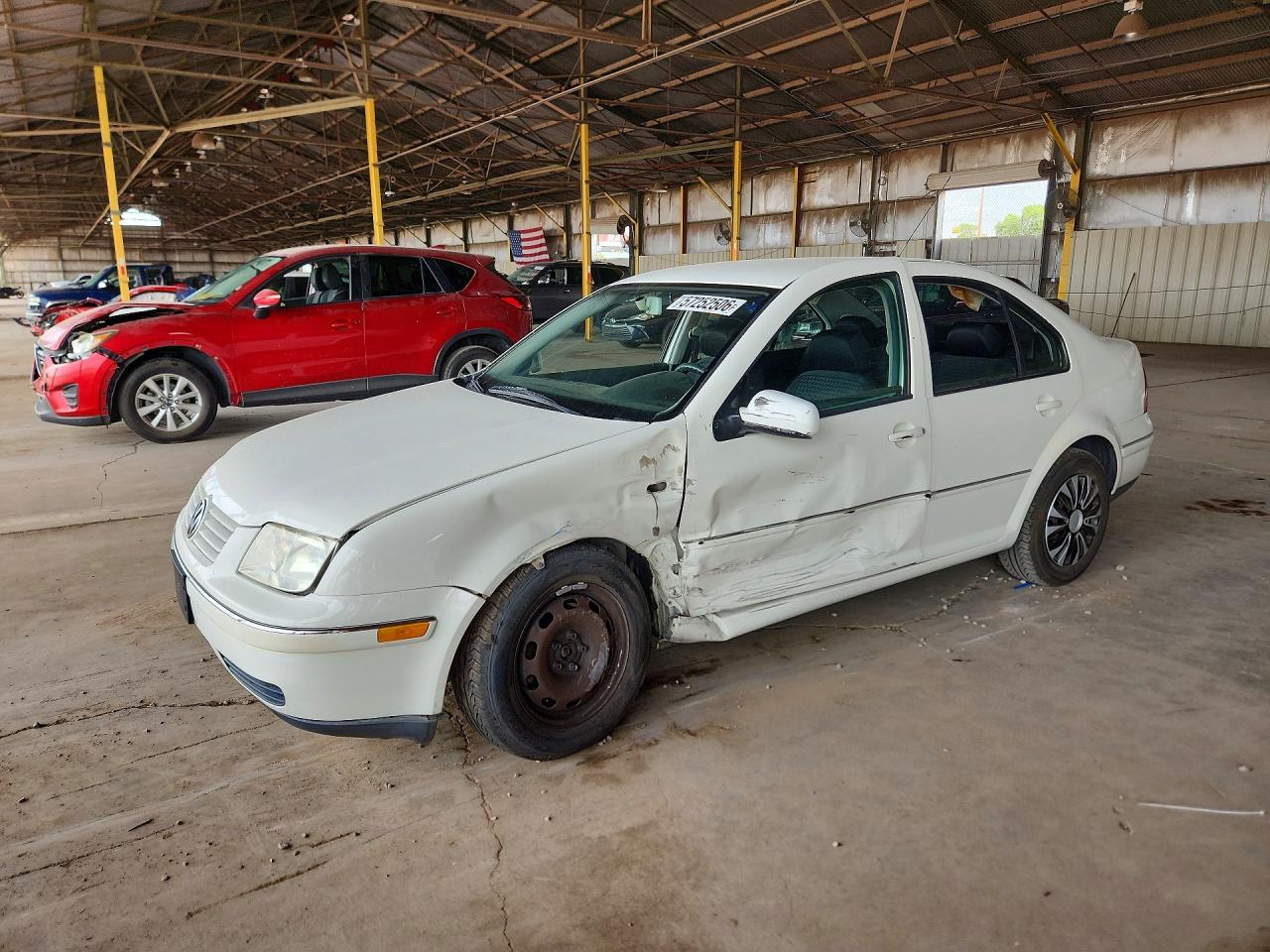 2005 Volkswagen Jetta Gl White vin: 3VWRA69M25M016800