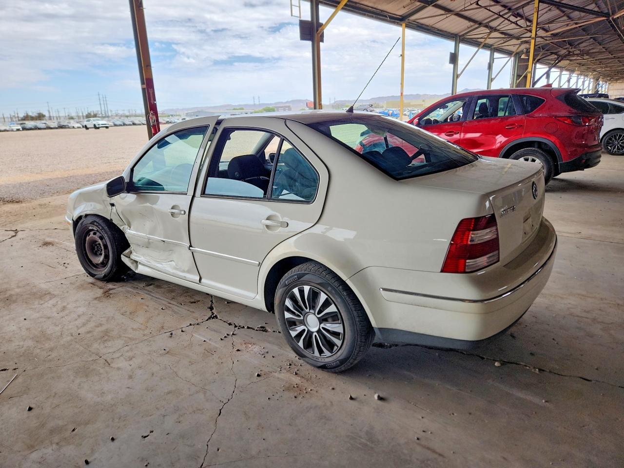 2005 Volkswagen Jetta Gl White vin: 3VWRA69M25M016800