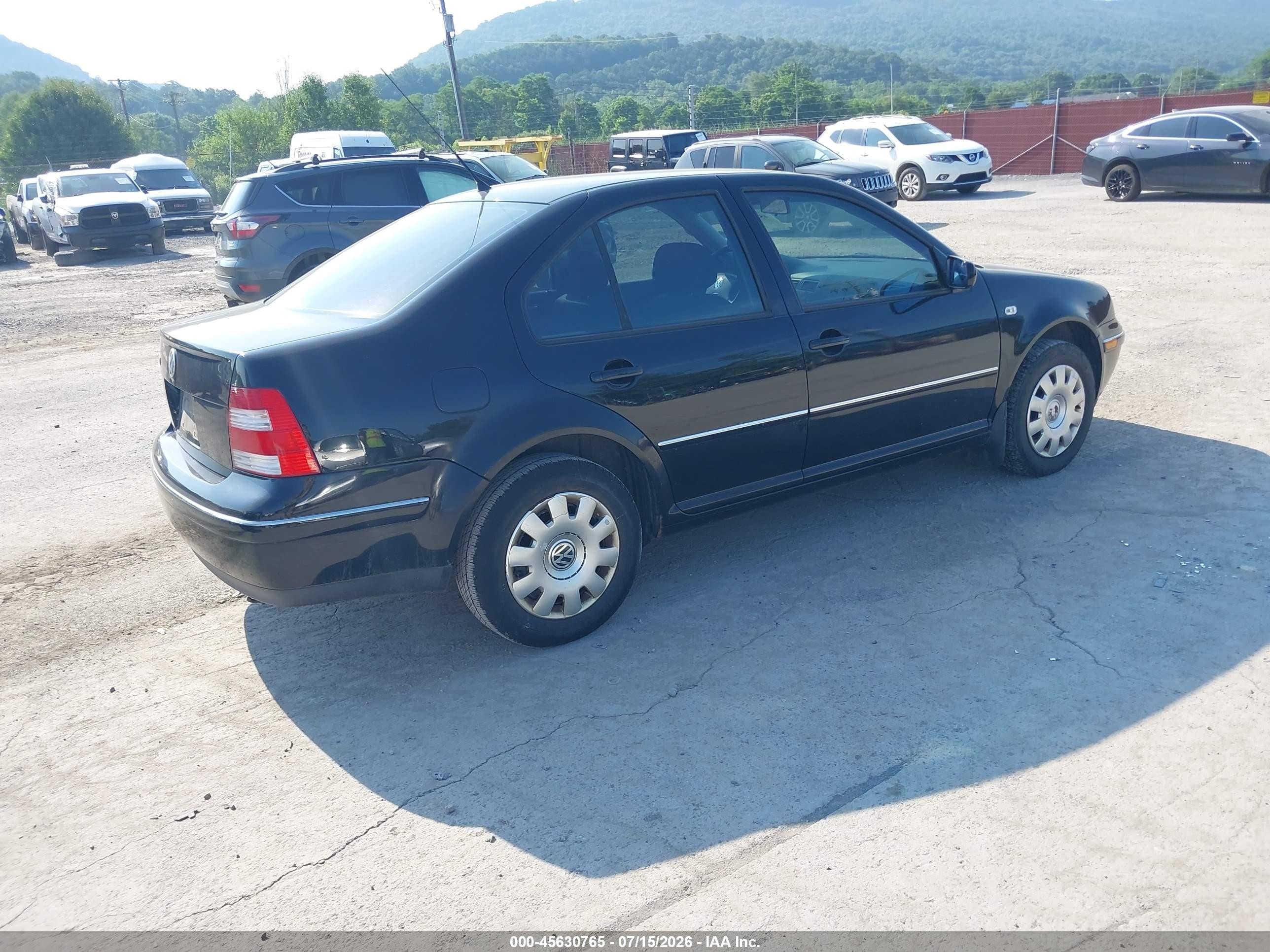 2004 Volkswagen Jetta Gl Black vin: 3VWRA69M64M014093