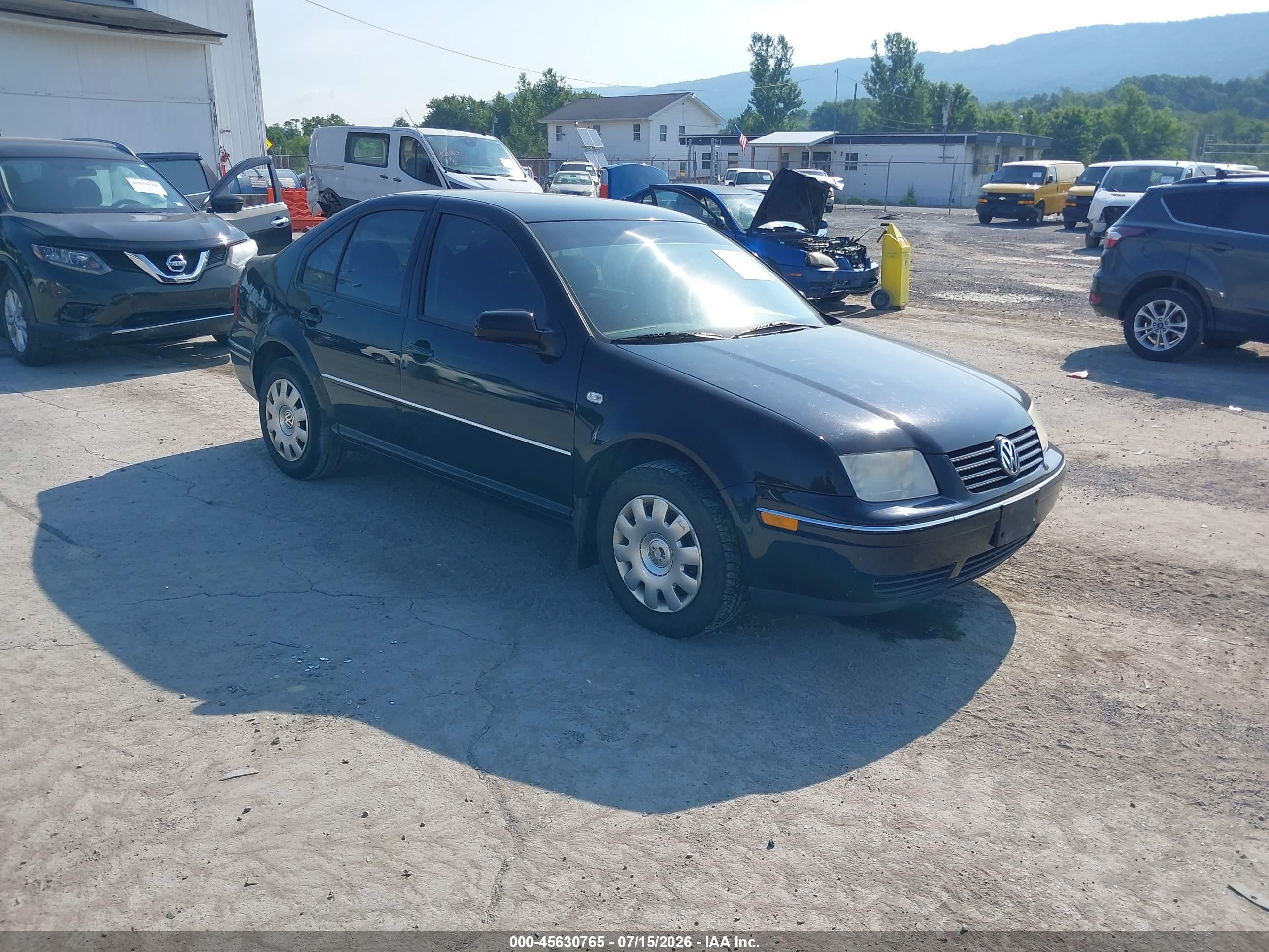 2004 Volkswagen Jetta Gl Black vin: 3VWRA69M64M014093