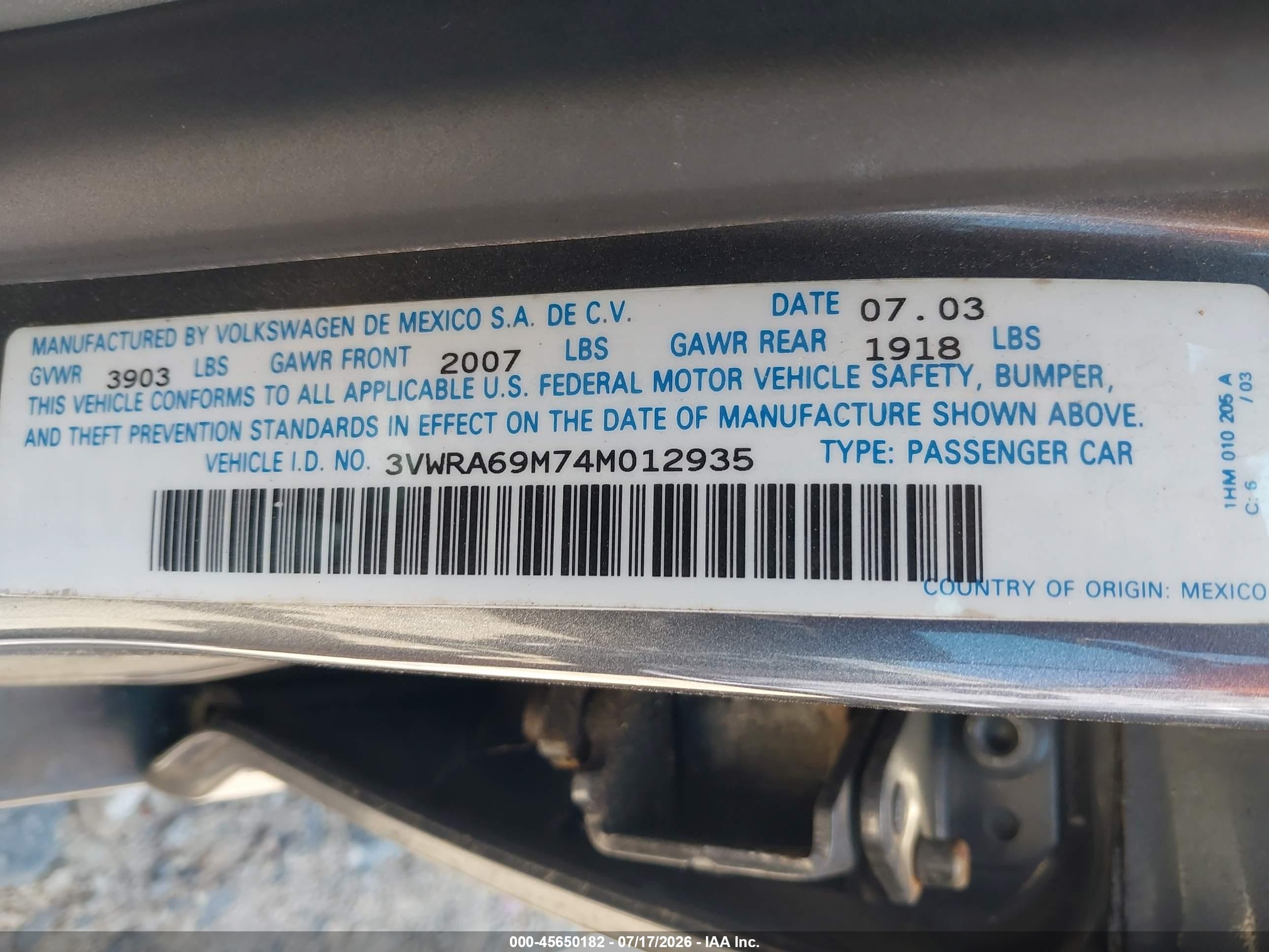 2004 Volkswagen Jetta Gl Silver vin: 3VWRA69M74M012935