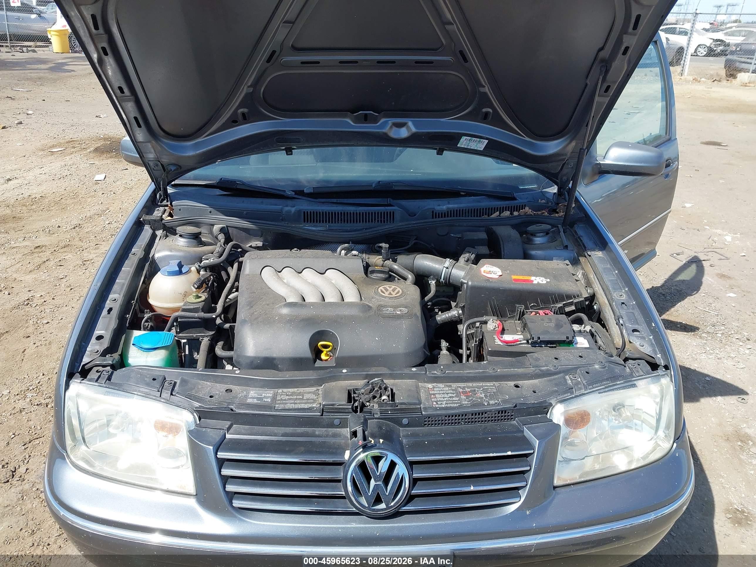 2004 Volkswagen Jetta Gl Blue vin: 3VWRA69M74M095847