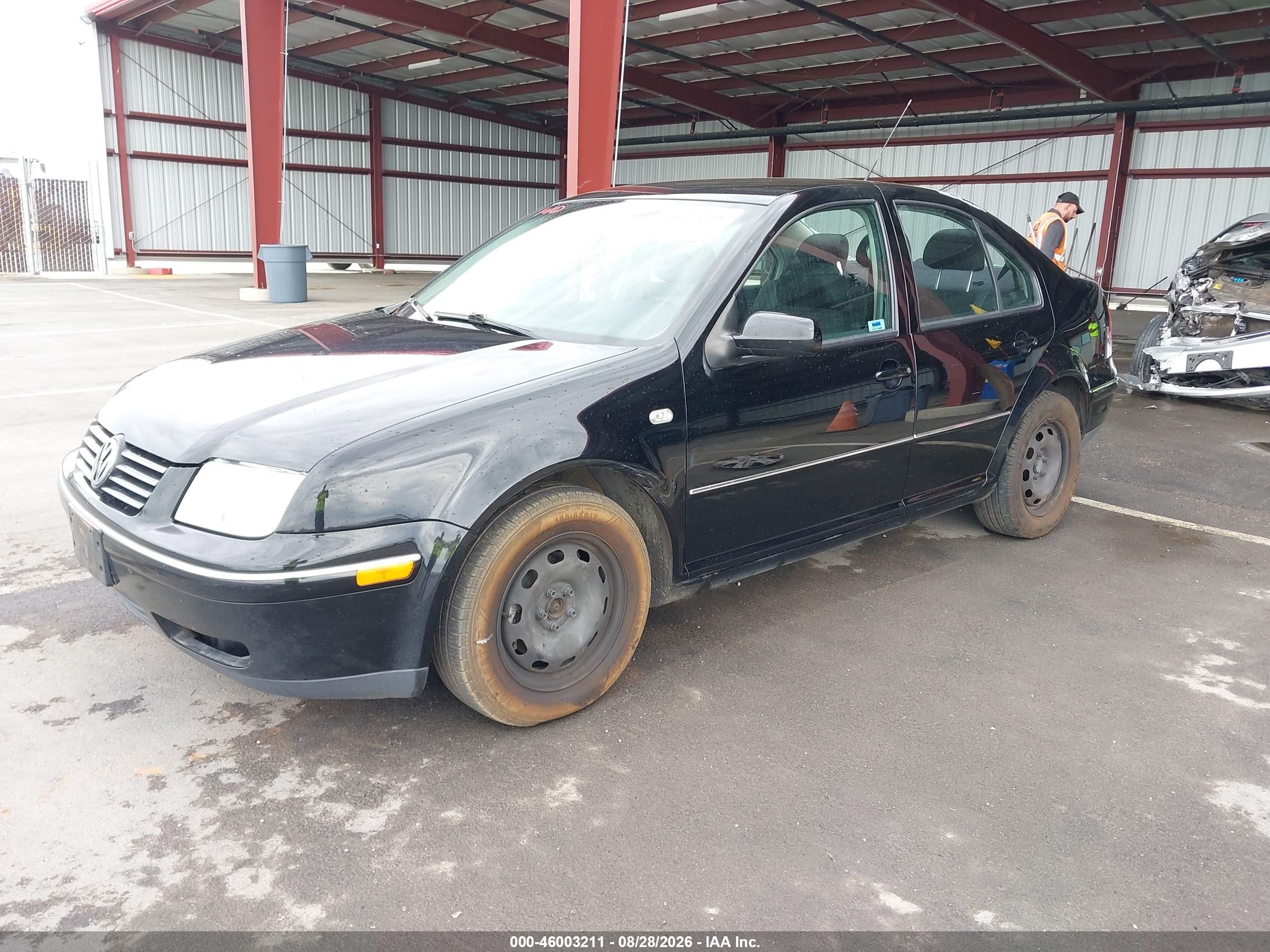 2004 Volkswagen Jetta Gl Black vin: 3VWRA69M84M140634