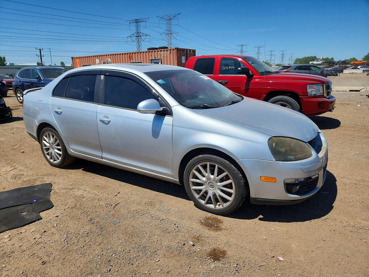 2008 Volkswagen Jetta Серебряный vin: 3VWRA71K98M190190