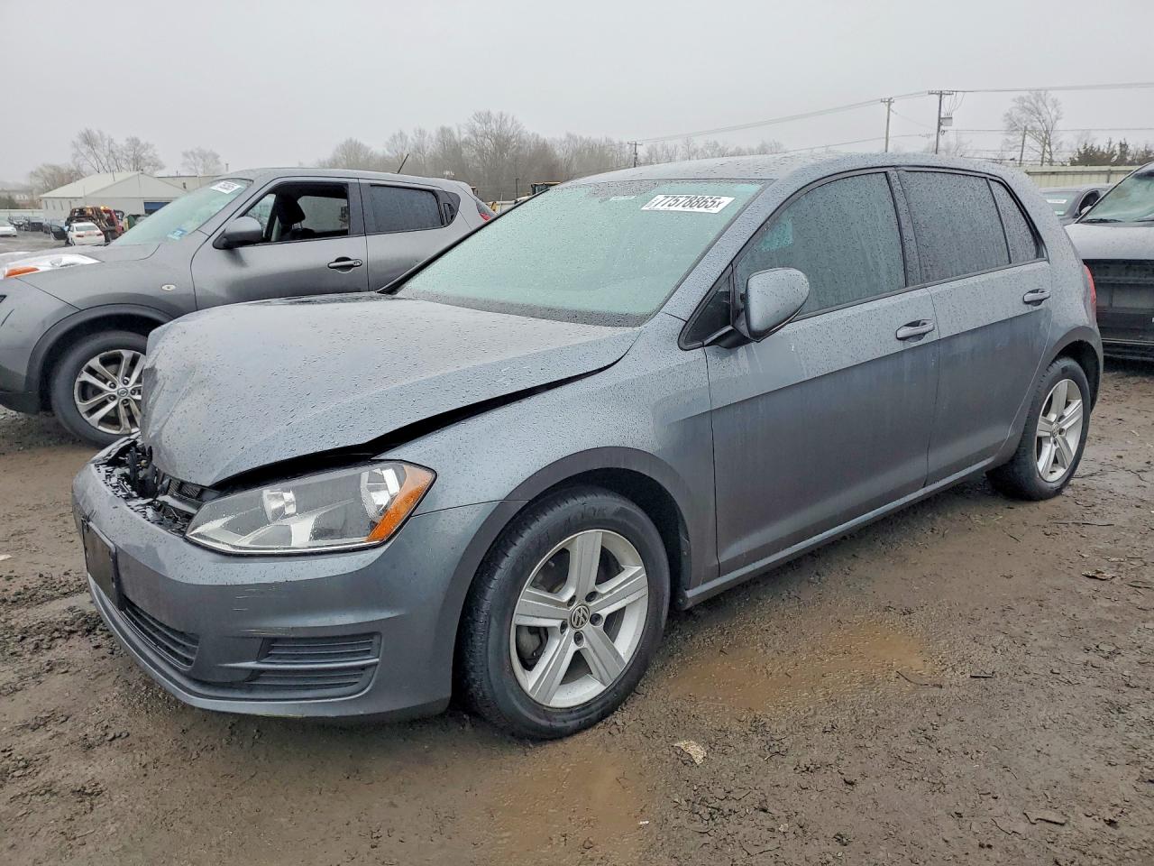 2015 Volkswagen Golf Tdi Gray vin: 3VWRA7AU8FM062151