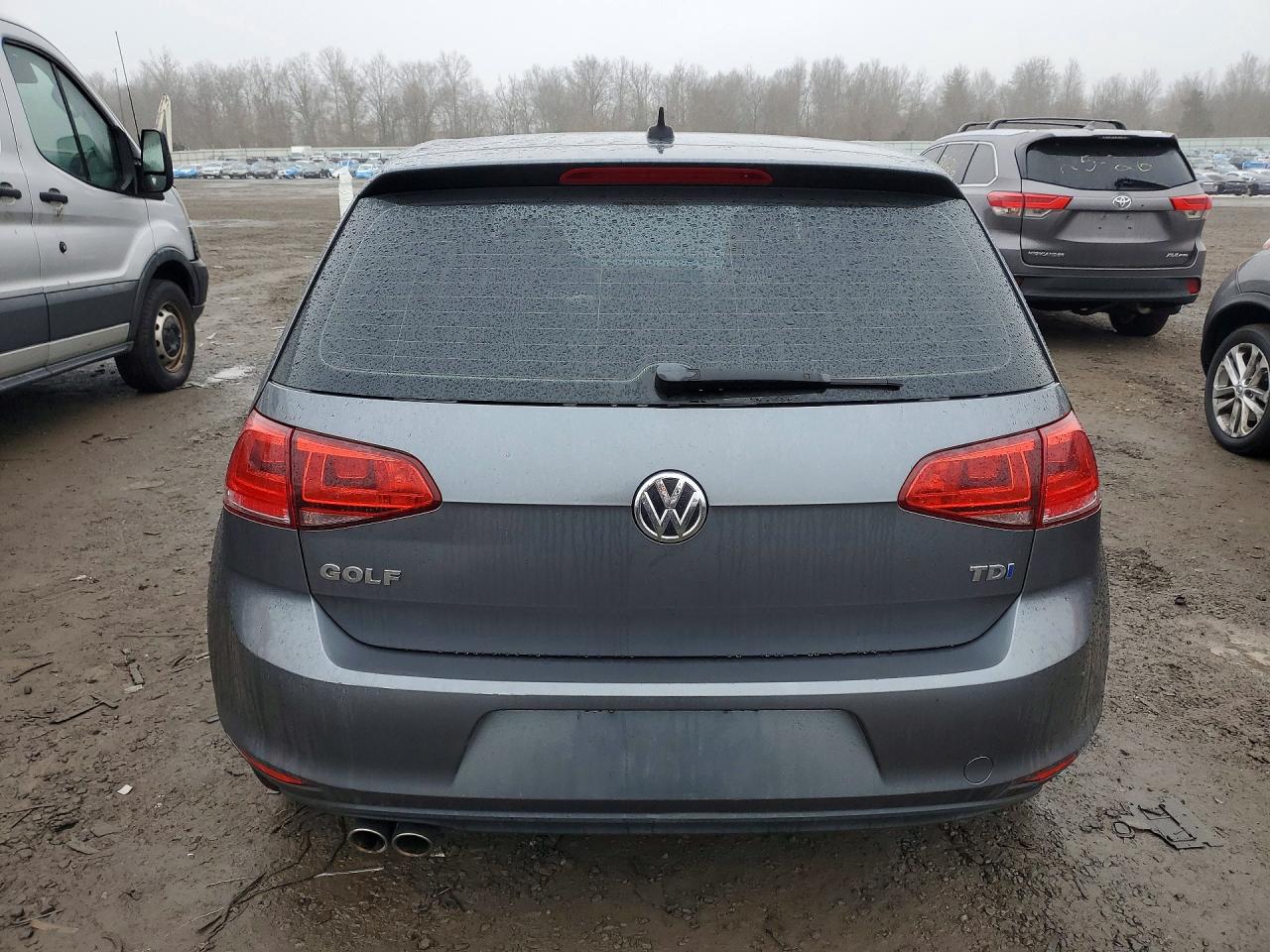 2015 Volkswagen Golf Tdi Gray vin: 3VWRA7AU8FM062151
