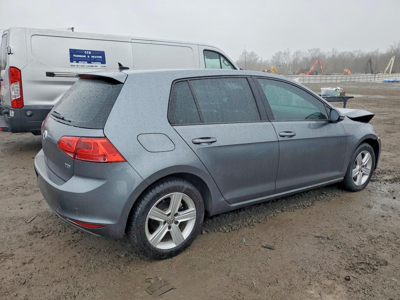 2015 Volkswagen Golf Tdi Gray vin: 3VWRA7AU8FM062151
