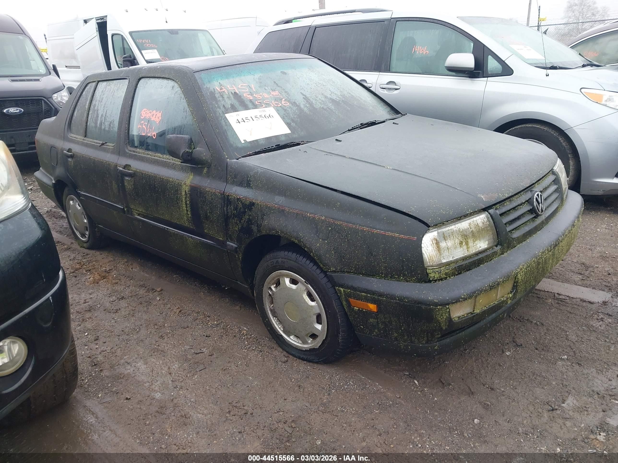 1996 Volkswagen Jetta Gl Black vin: 3VWRA81H1TM006119