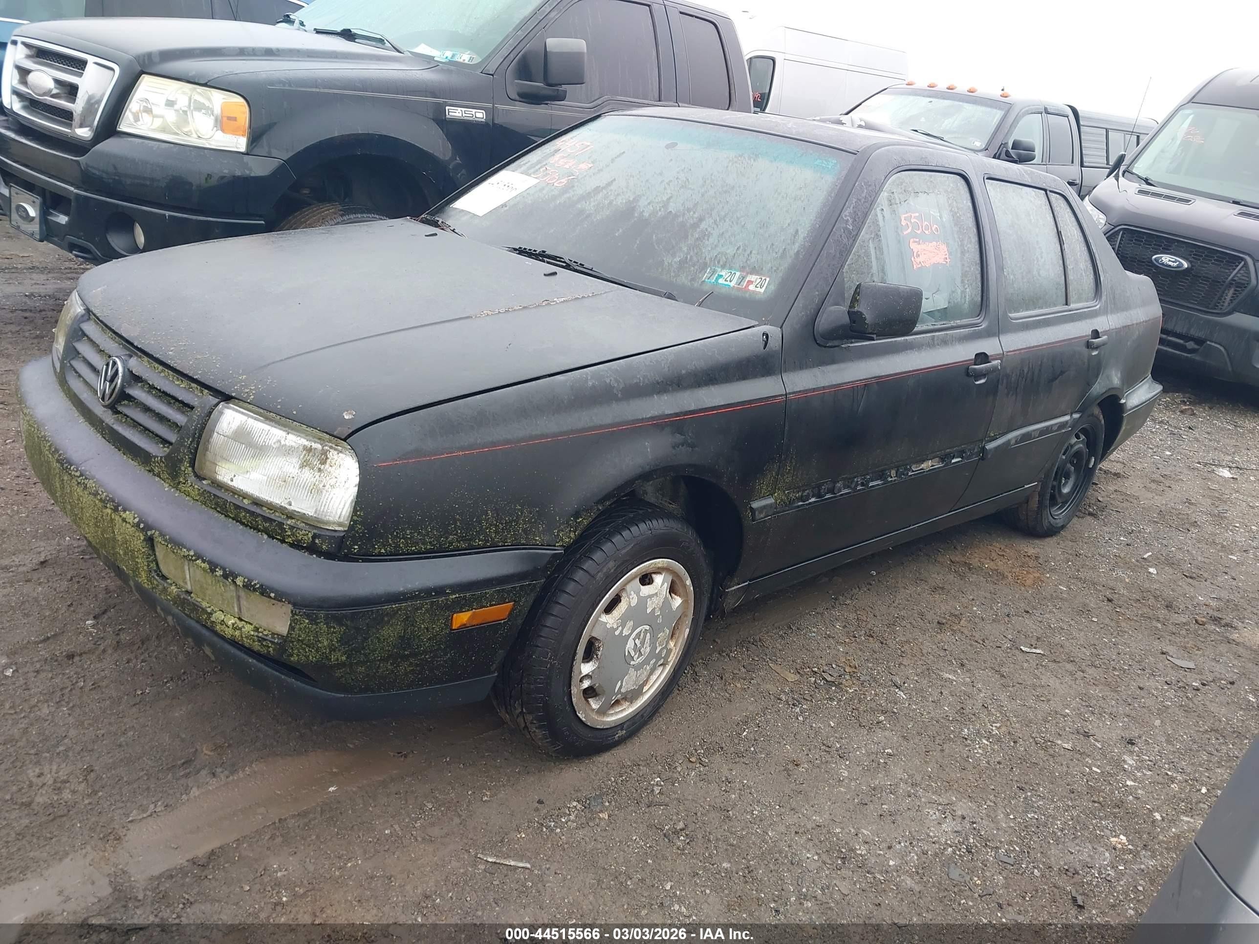 1996 Volkswagen Jetta Gl Black vin: 3VWRA81H1TM006119
