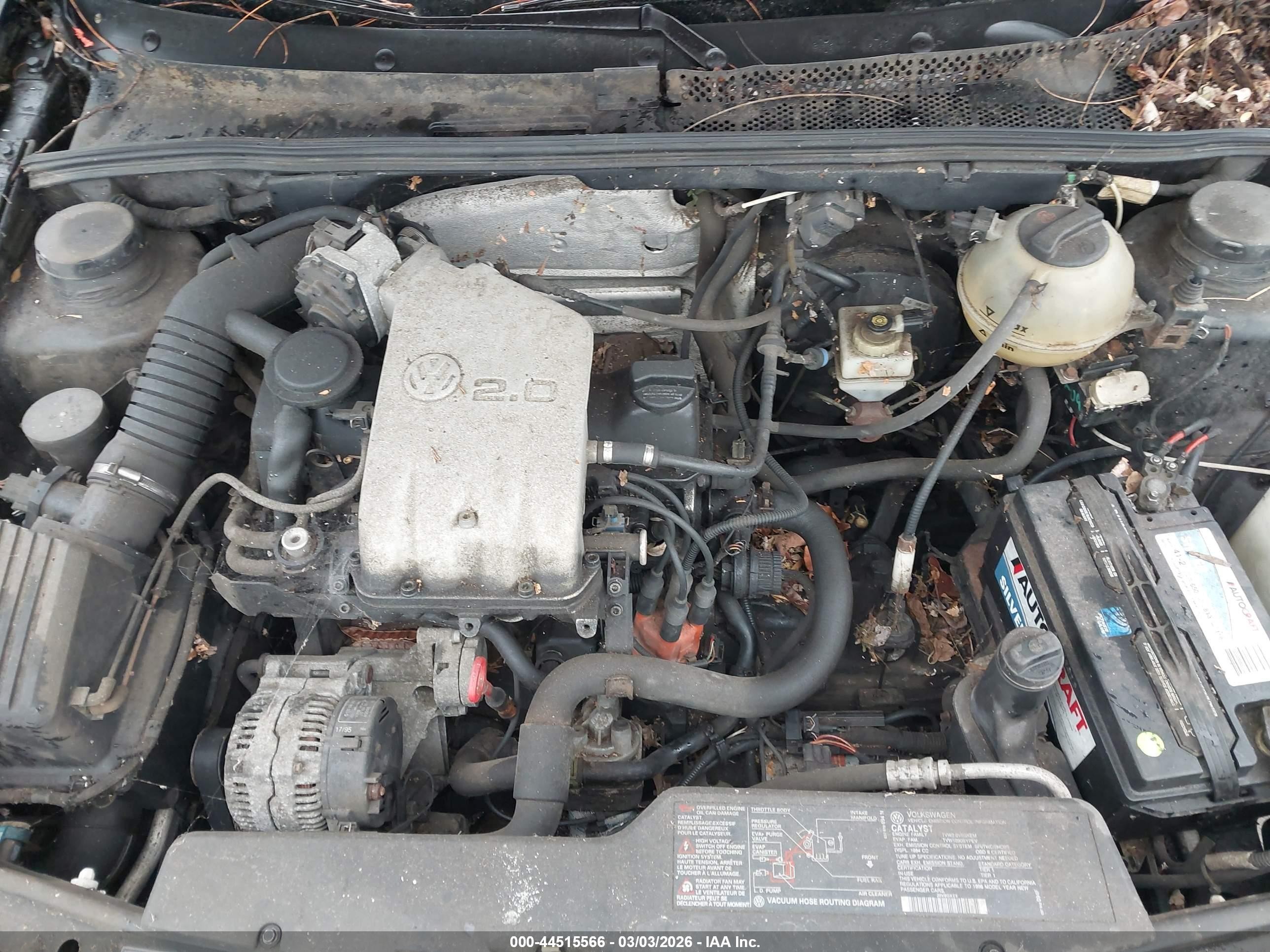 1996 Volkswagen Jetta Gl Black vin: 3VWRA81H1TM006119
