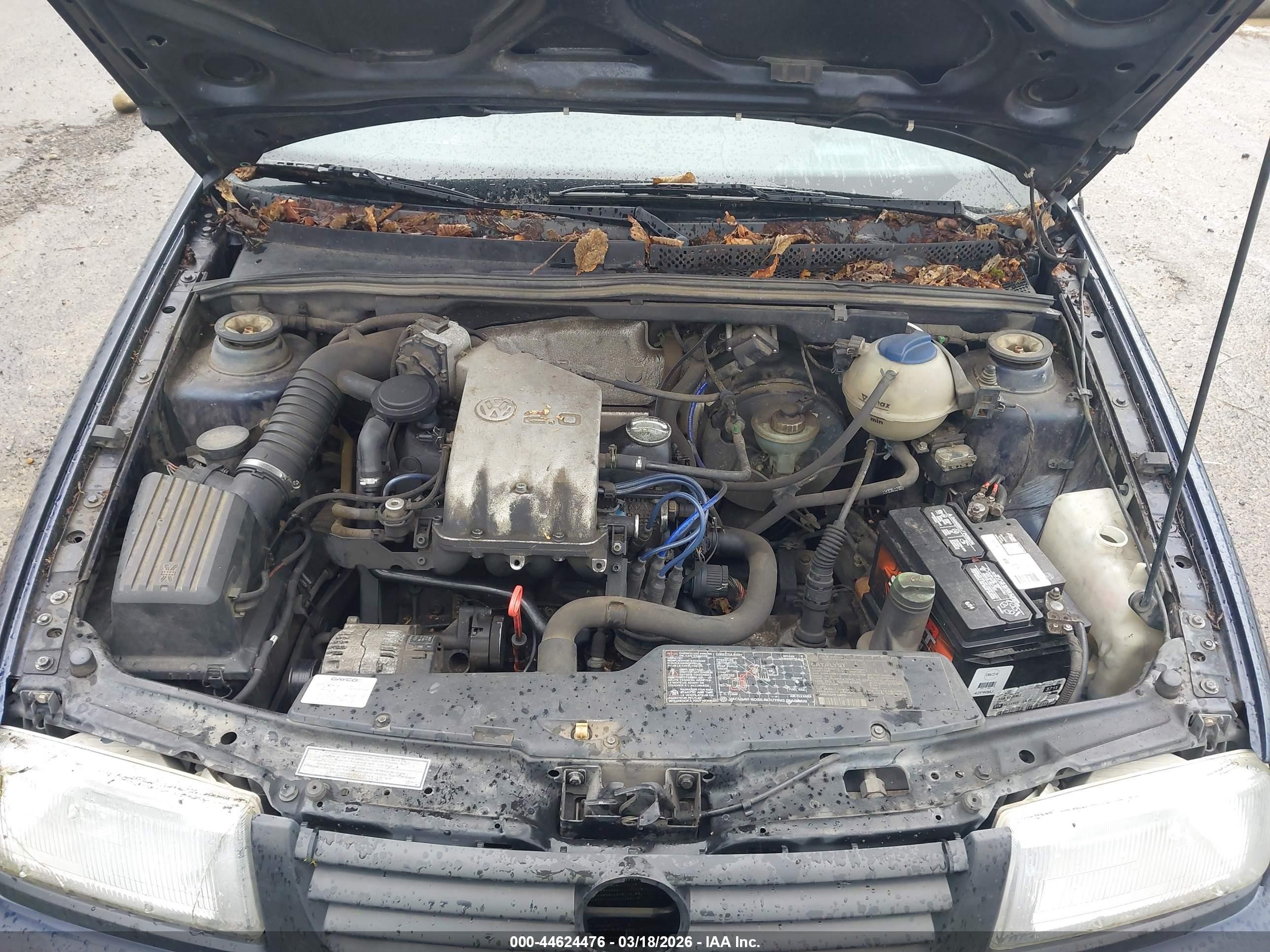 1997 Volkswagen Jetta Gl Blue vin: 3VWRA81H2VM012739