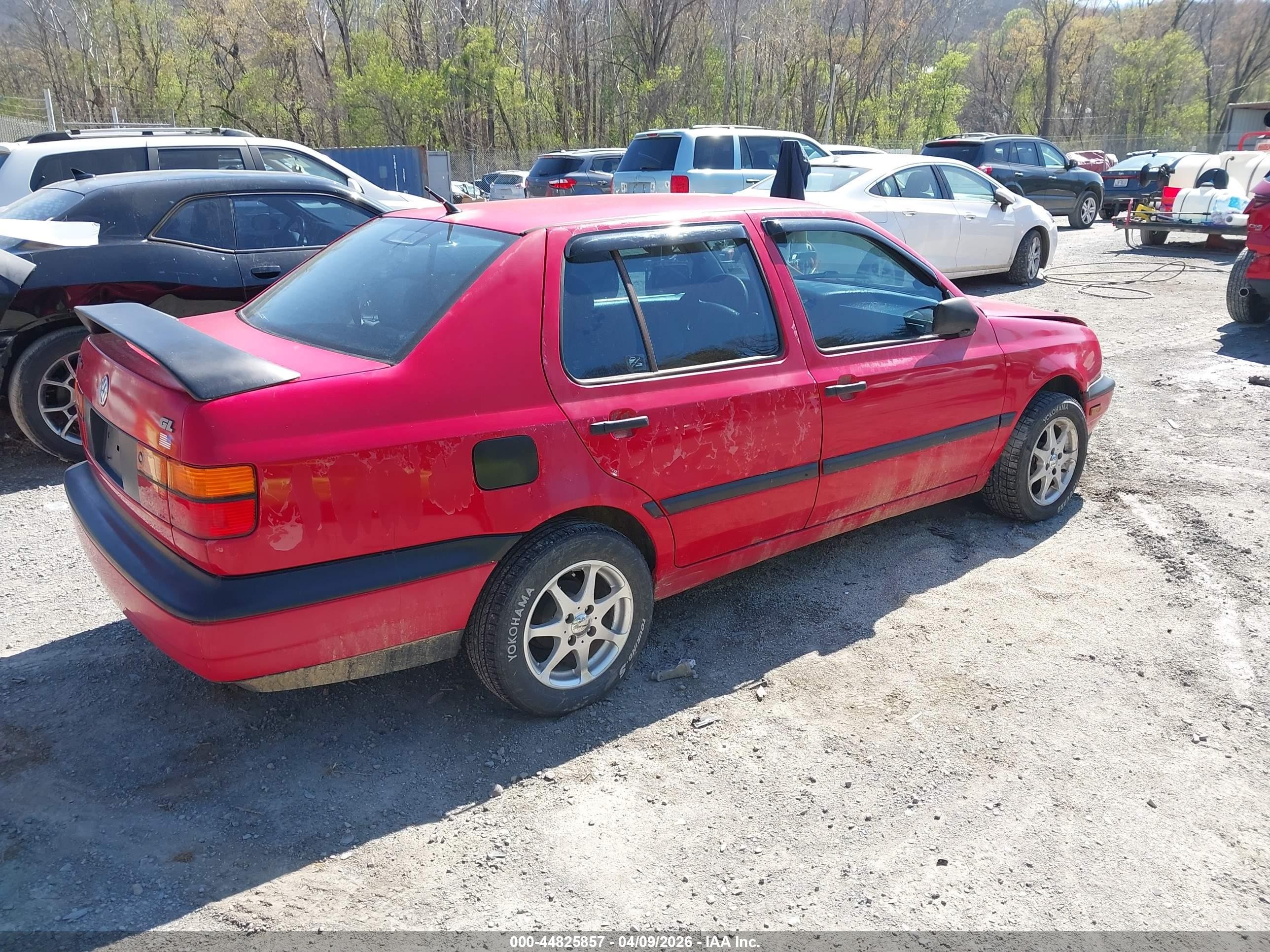 1998 Volkswagen Jetta Gl Red vin: 3VWRA81H2WM234098