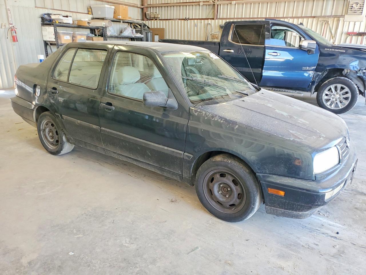 1998 Volkswagen Jetta Gl Green vin: 3VWRA81H3WM111605