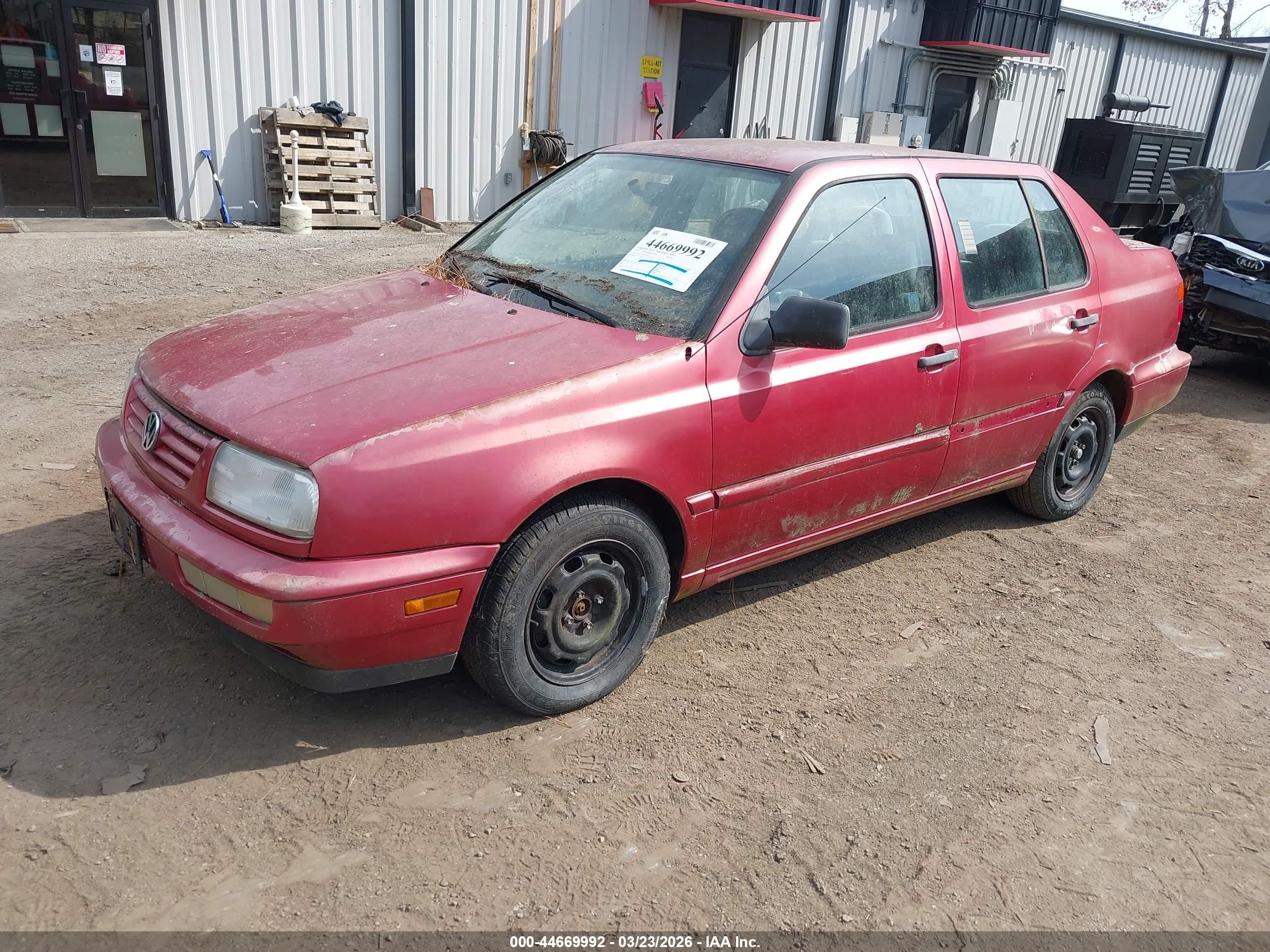 1997 Volkswagen Jetta Gl Red vin: 3VWRA81H4VM102510
