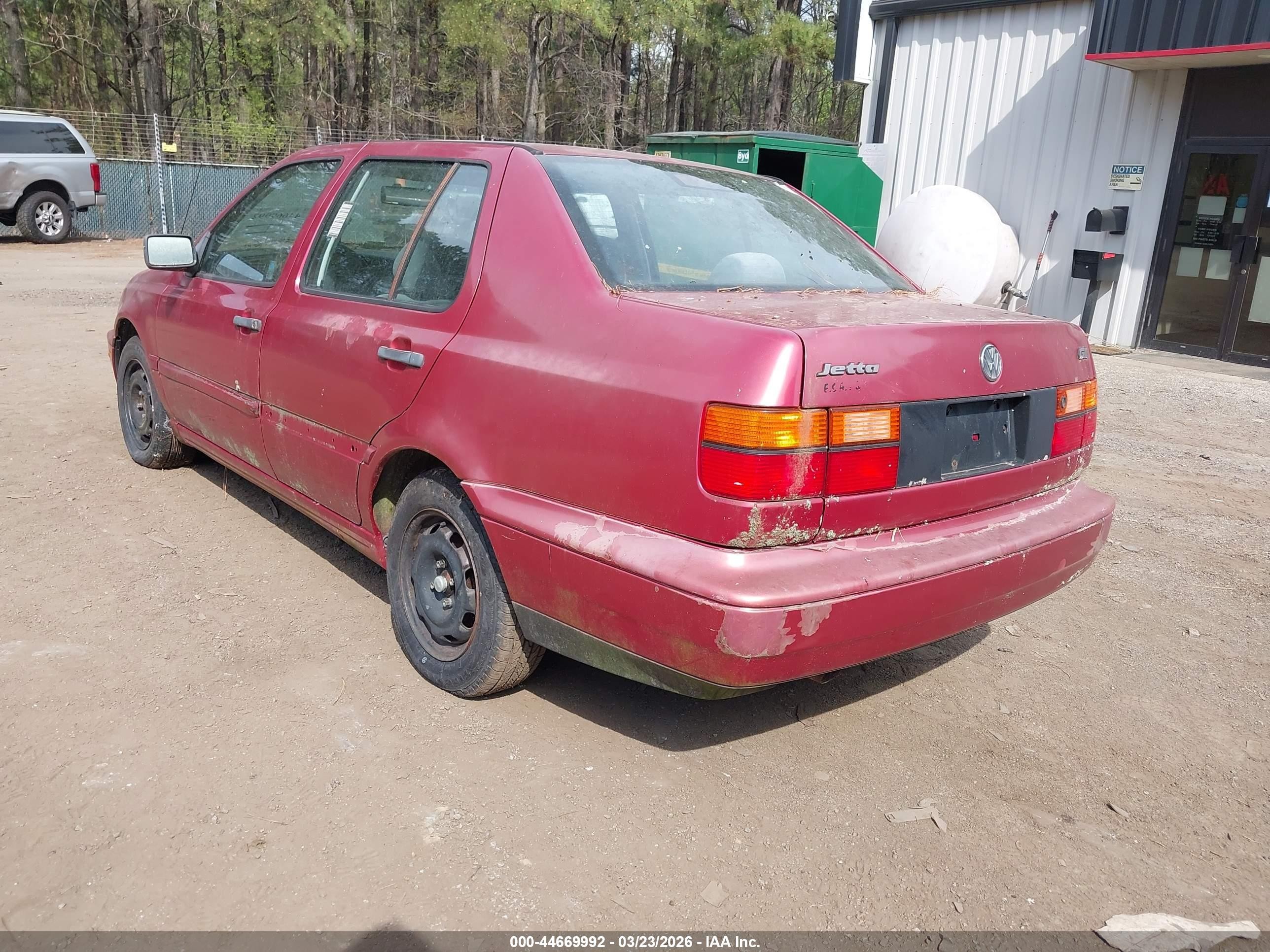 1997 Volkswagen Jetta Gl Red vin: 3VWRA81H4VM102510