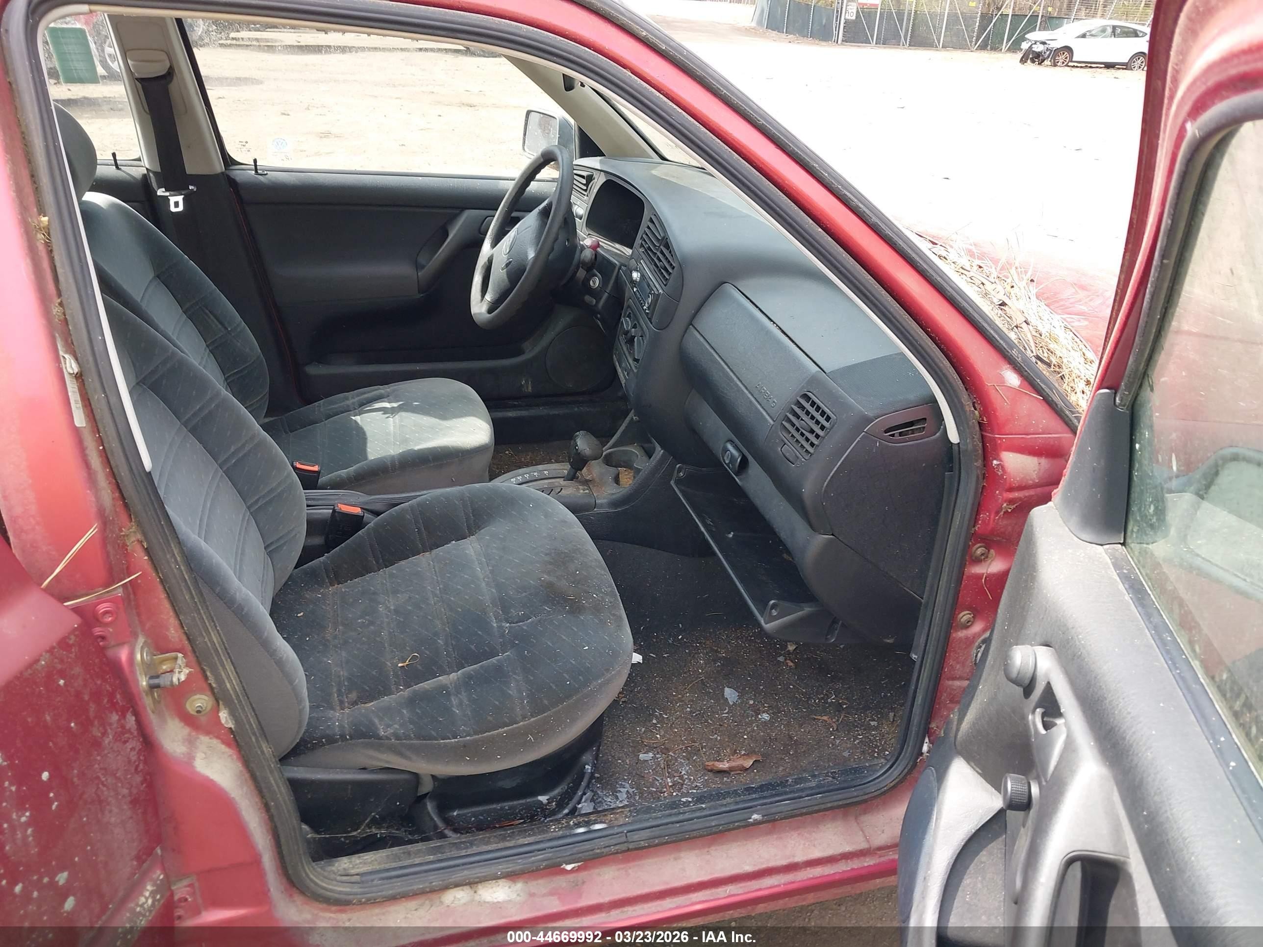 1997 Volkswagen Jetta Gl Red vin: 3VWRA81H4VM102510