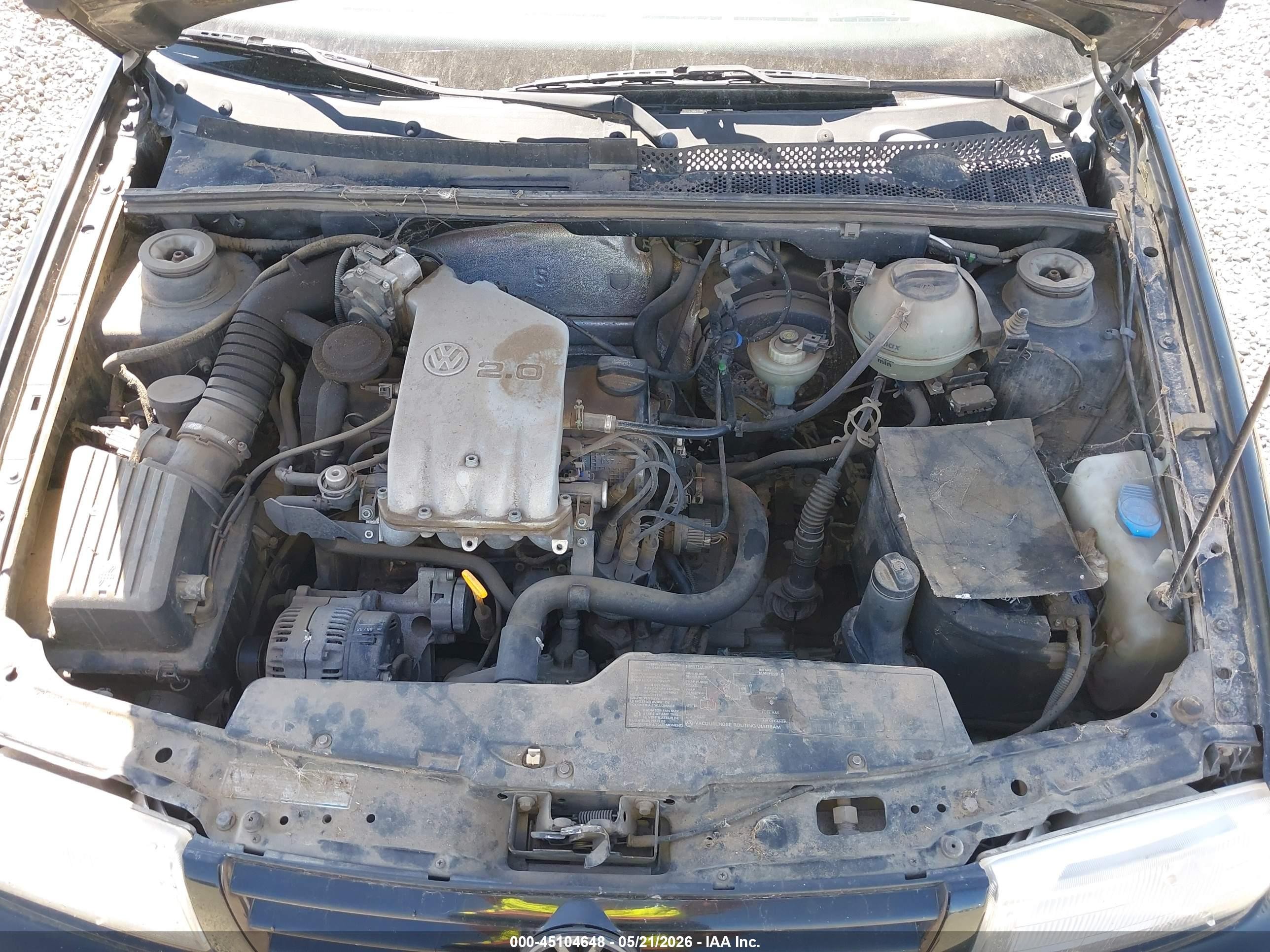 1997 Volkswagen Jetta Gl Black vin: 3VWRA81H7VM012722
