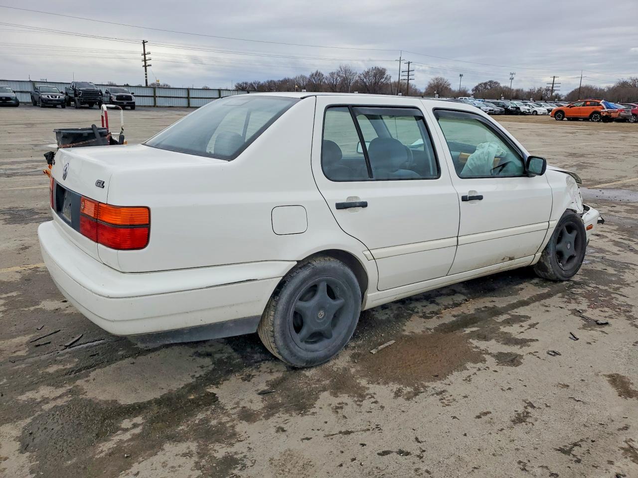 1998 Volkswagen Jetta Gl White vin: 3VWRA81H7WM209052