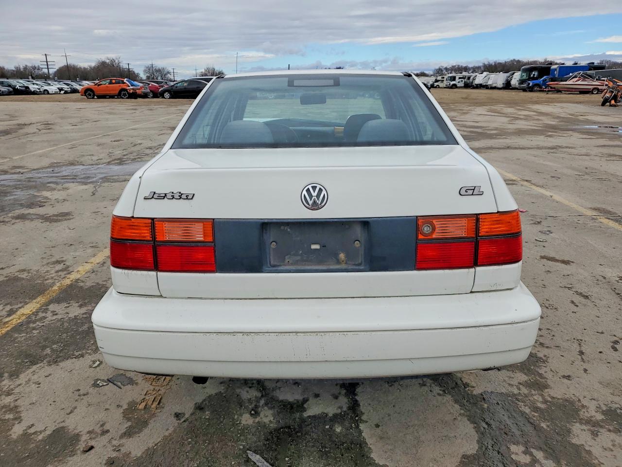 1998 Volkswagen Jetta Gl White vin: 3VWRA81H7WM209052
