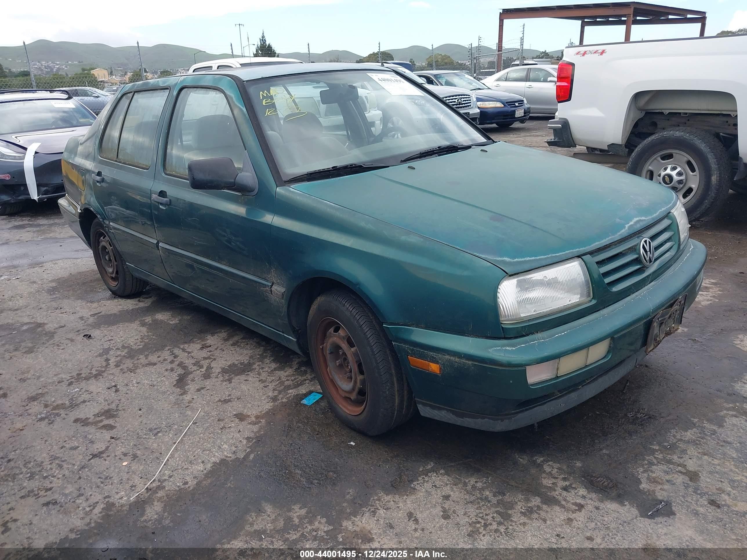 1996 Volkswagen Jetta Gl Green vin: 3VWRA81HXTM029768