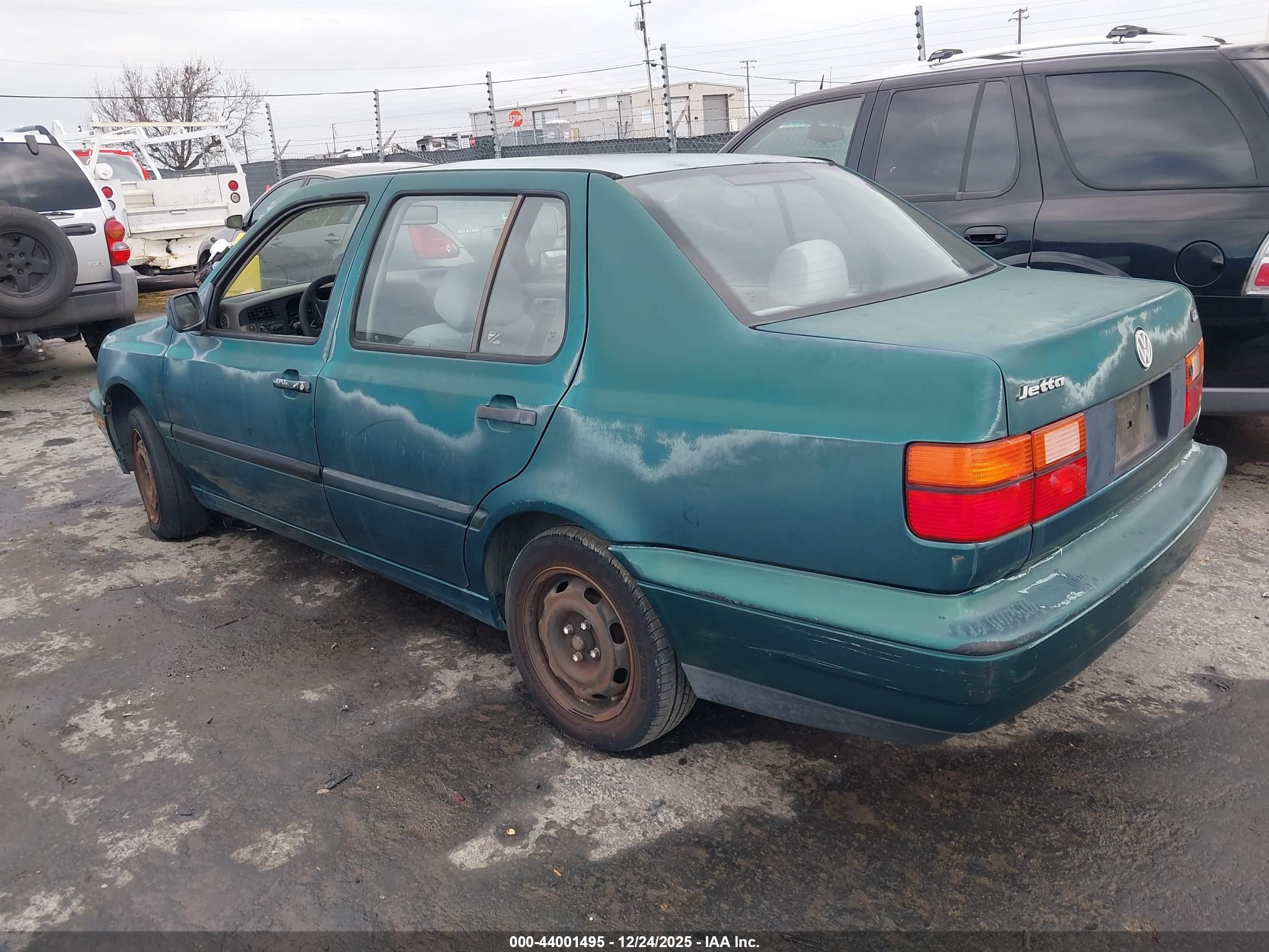 1996 Volkswagen Jetta Gl Green vin: 3VWRA81HXTM029768