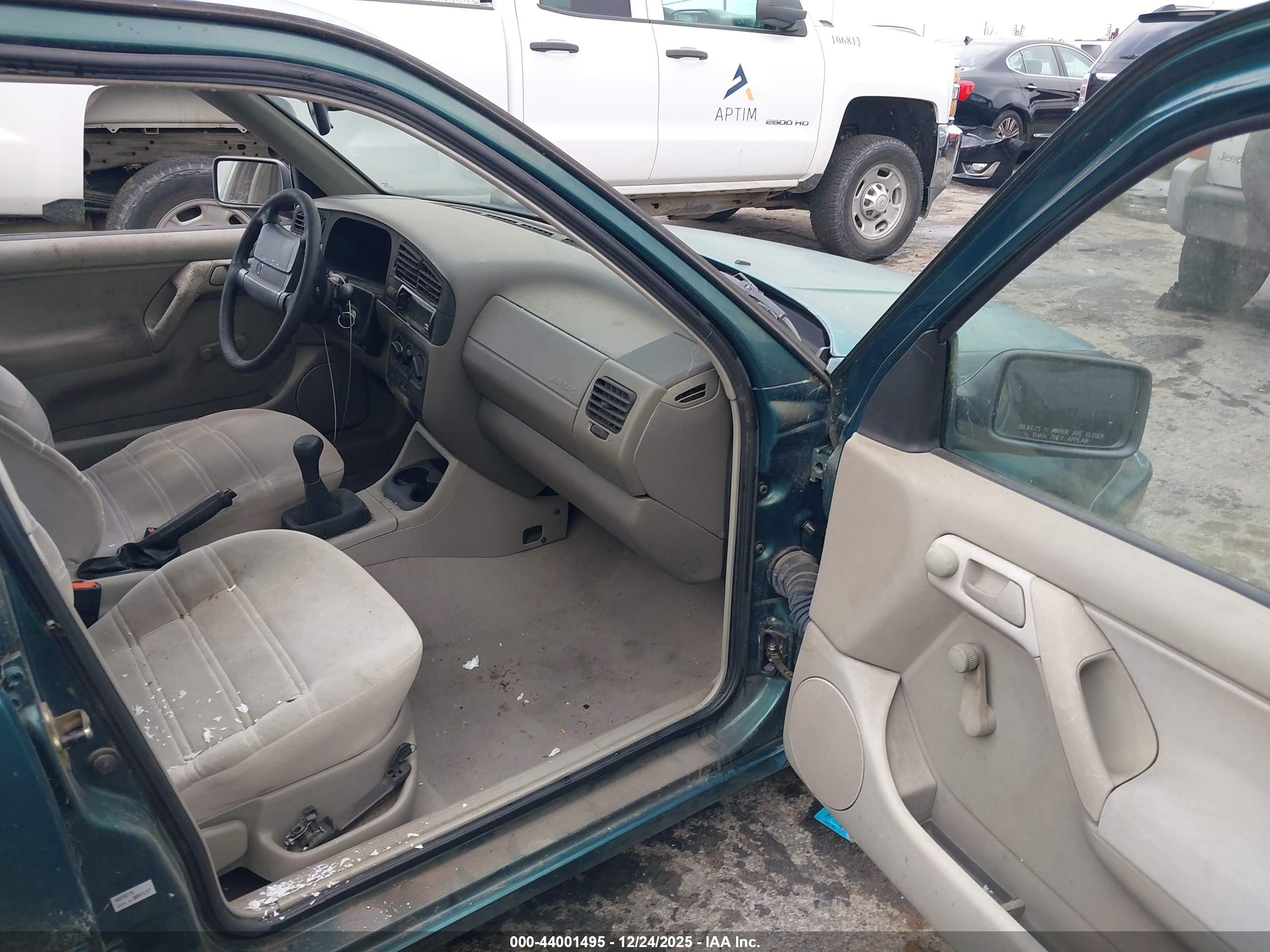 1996 Volkswagen Jetta Gl Green vin: 3VWRA81HXTM029768
